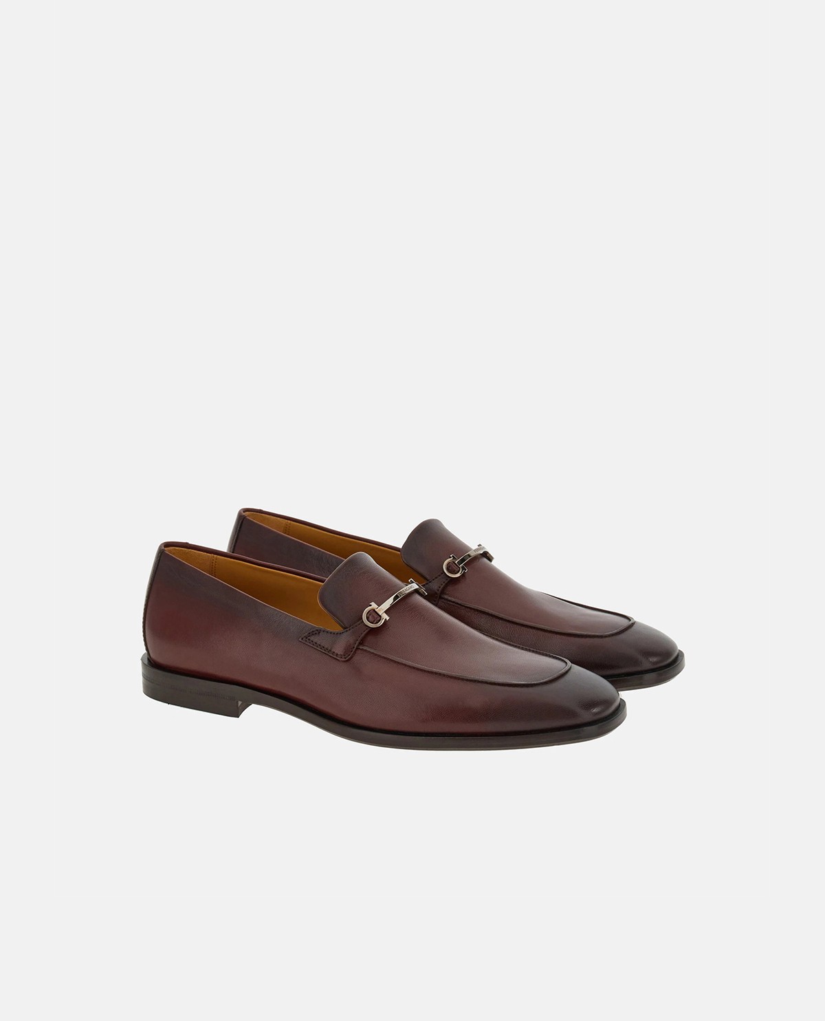 Giày moccasin phối quai Gancini