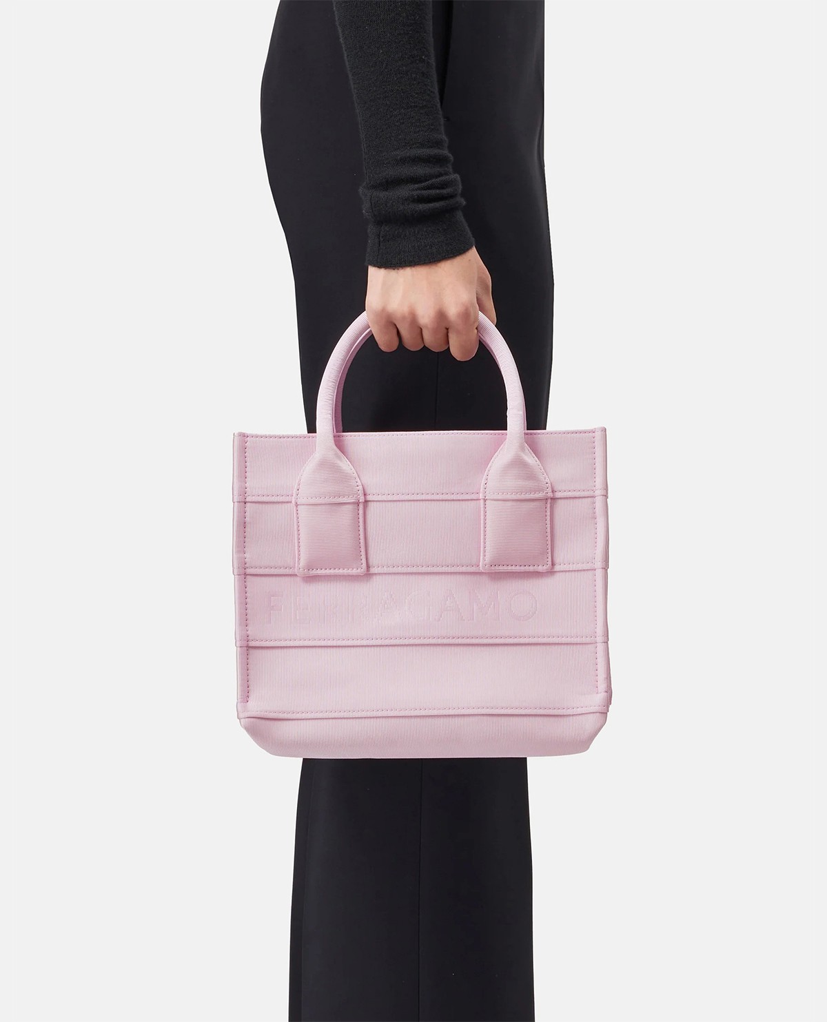 Túi tote phối logo (S)