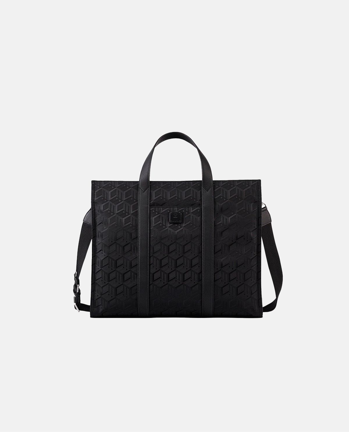 Túi tote Klassik cỡ lớn họa tiết Cubic Jacquard