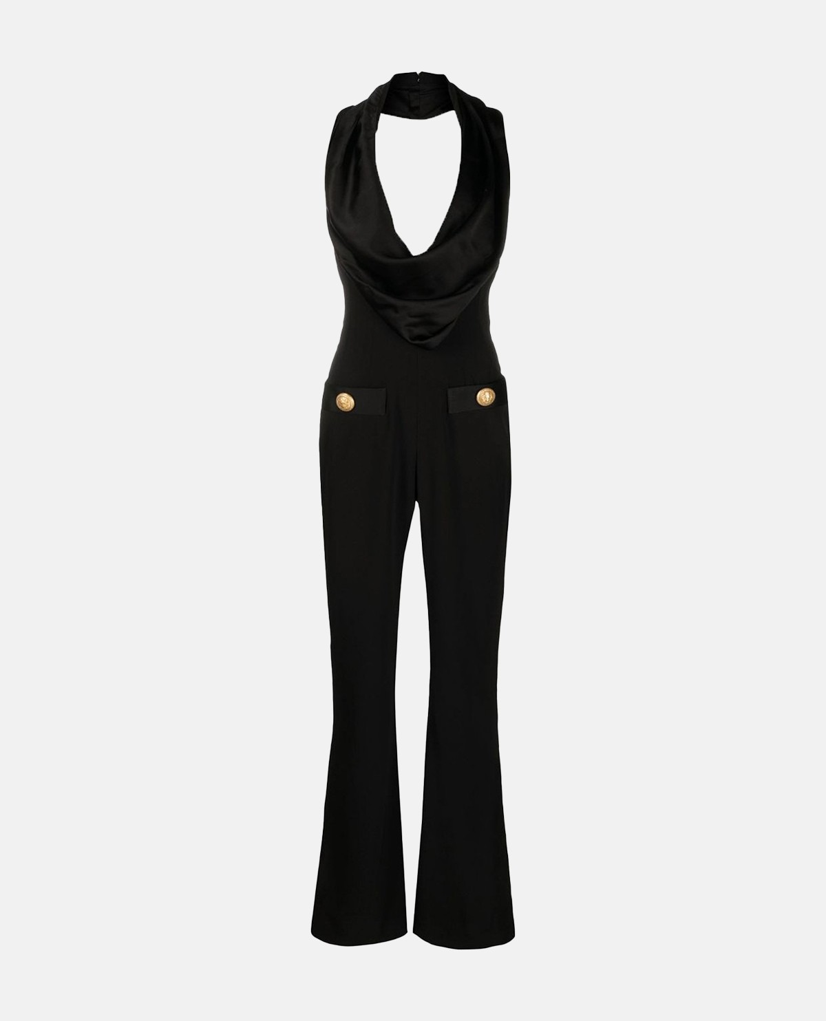 Jumpsuit sát nách cổ đổ