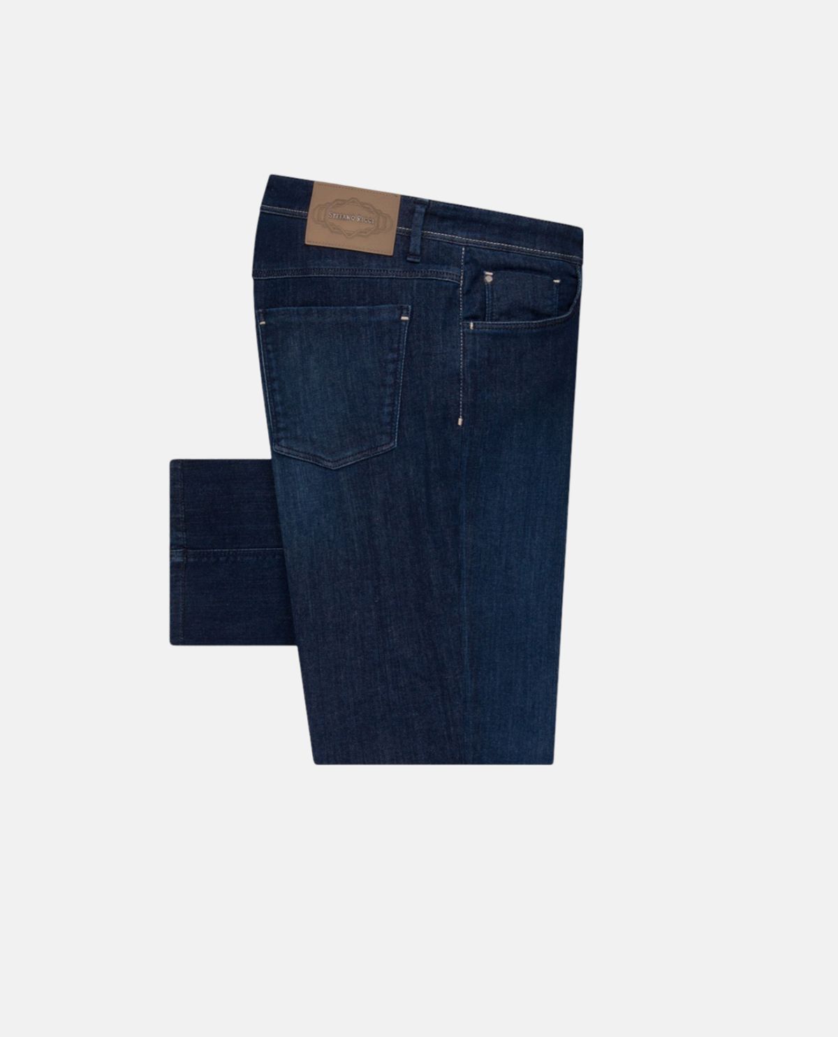 Quần jeans dáng suông phối logo