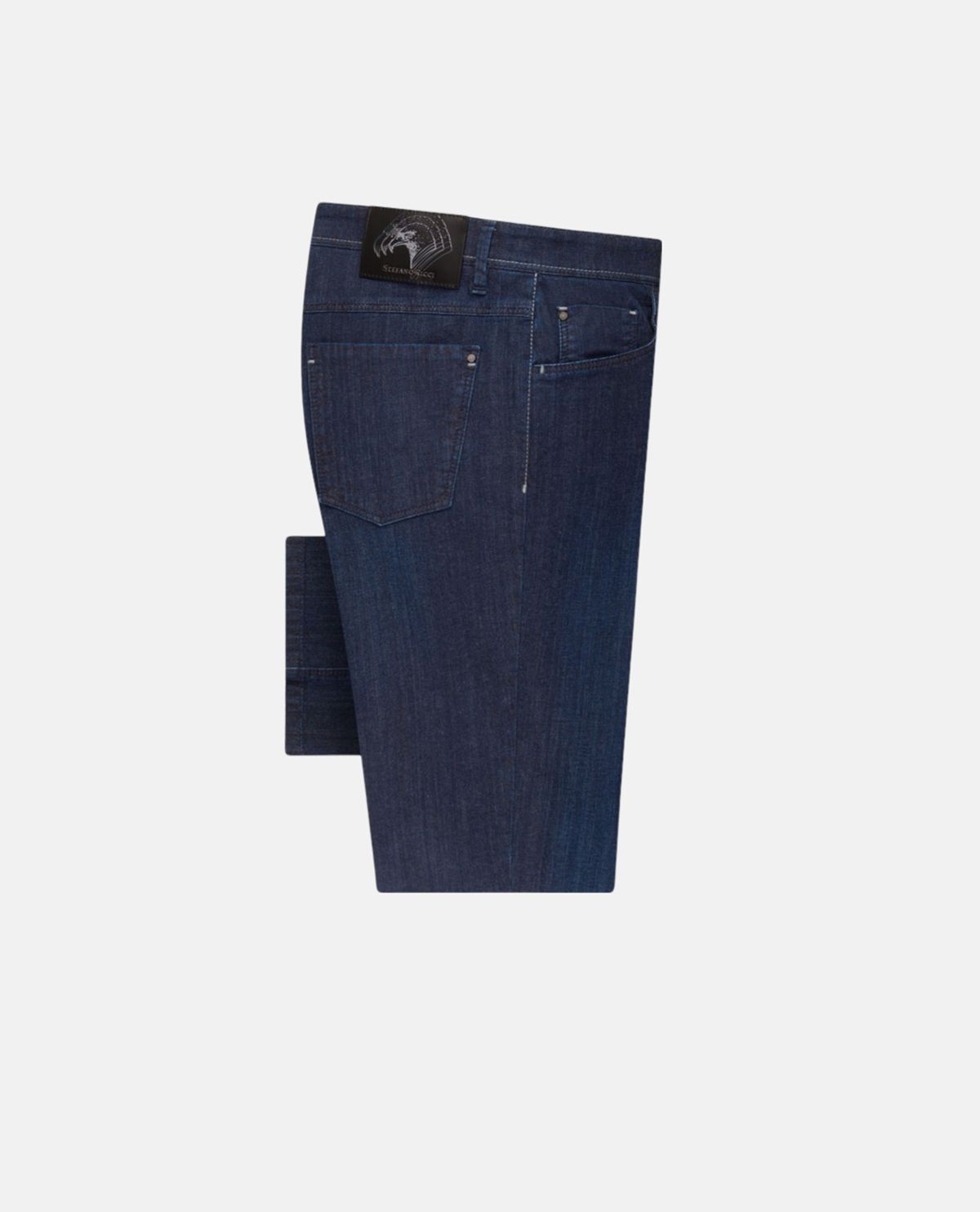 Quần jeans dáng suông phối logo
