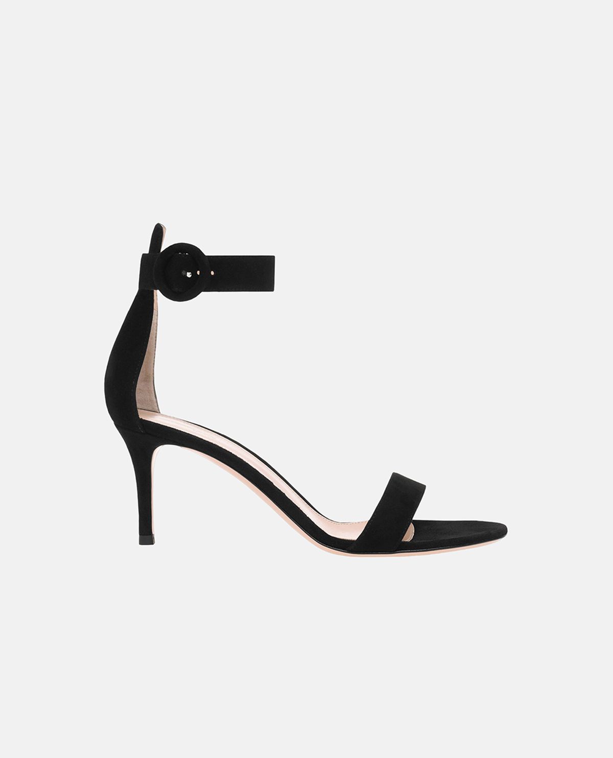 Giày sandal cao gót da lộn Portofino