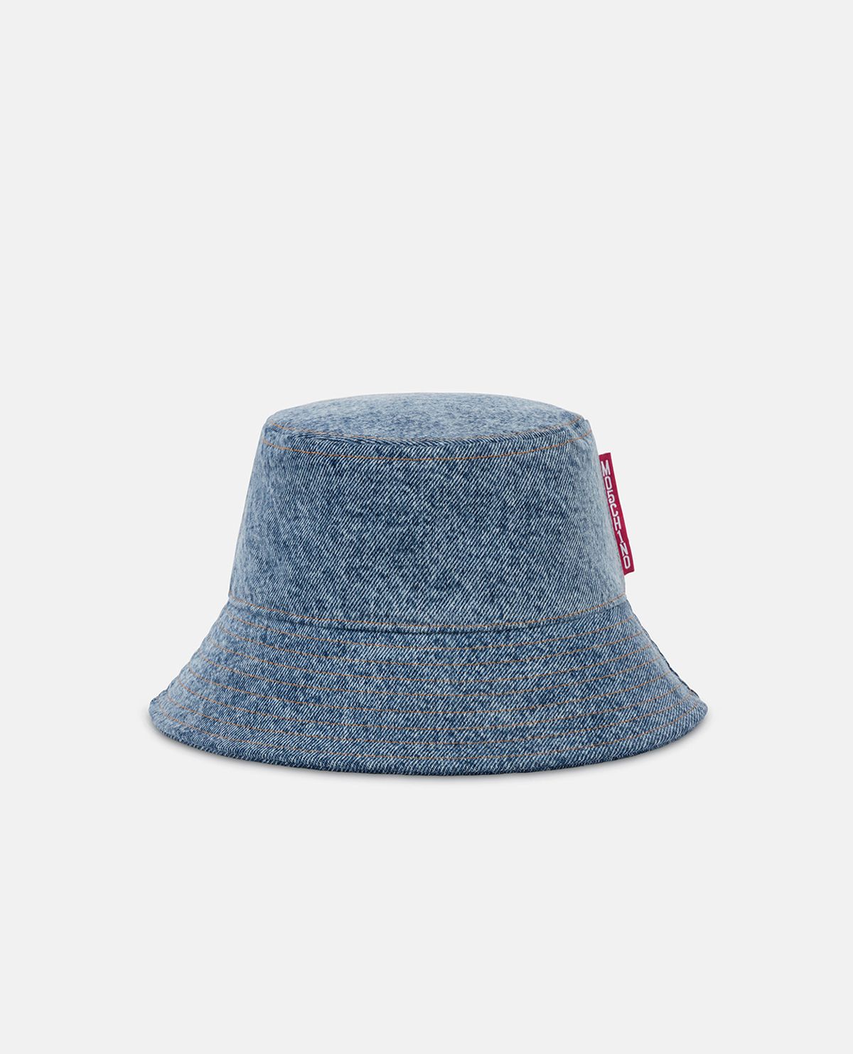 Nón bucket denim wash bạc