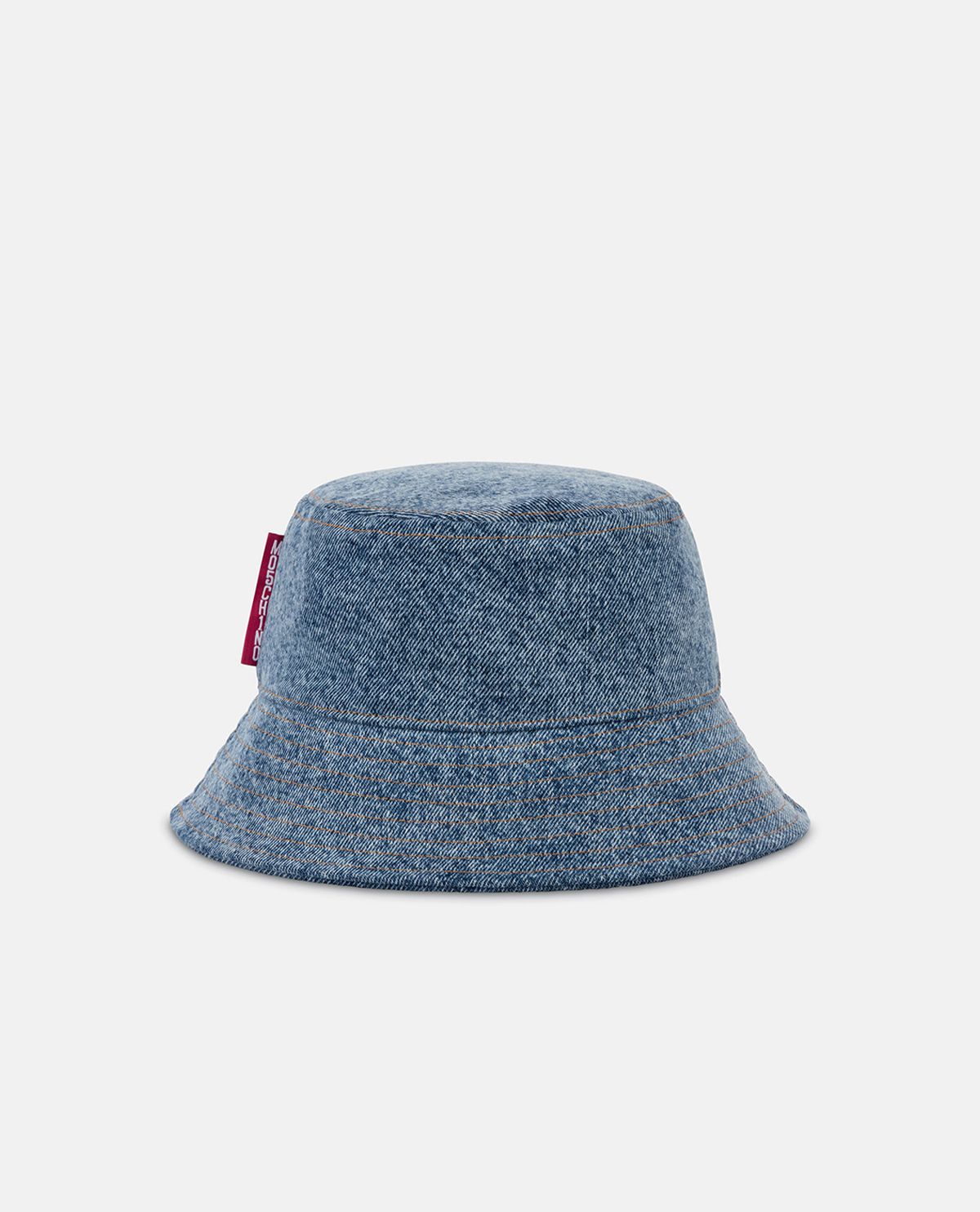 Nón bucket denim wash bạc