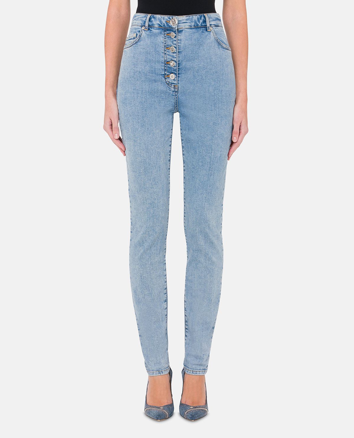 Quần jeans lưng cao dáng ôm