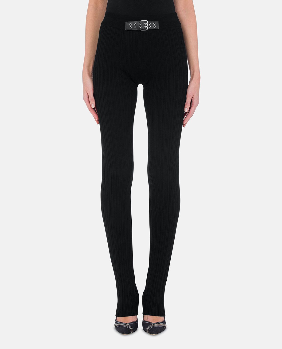 Quần leggings phối khóa biker