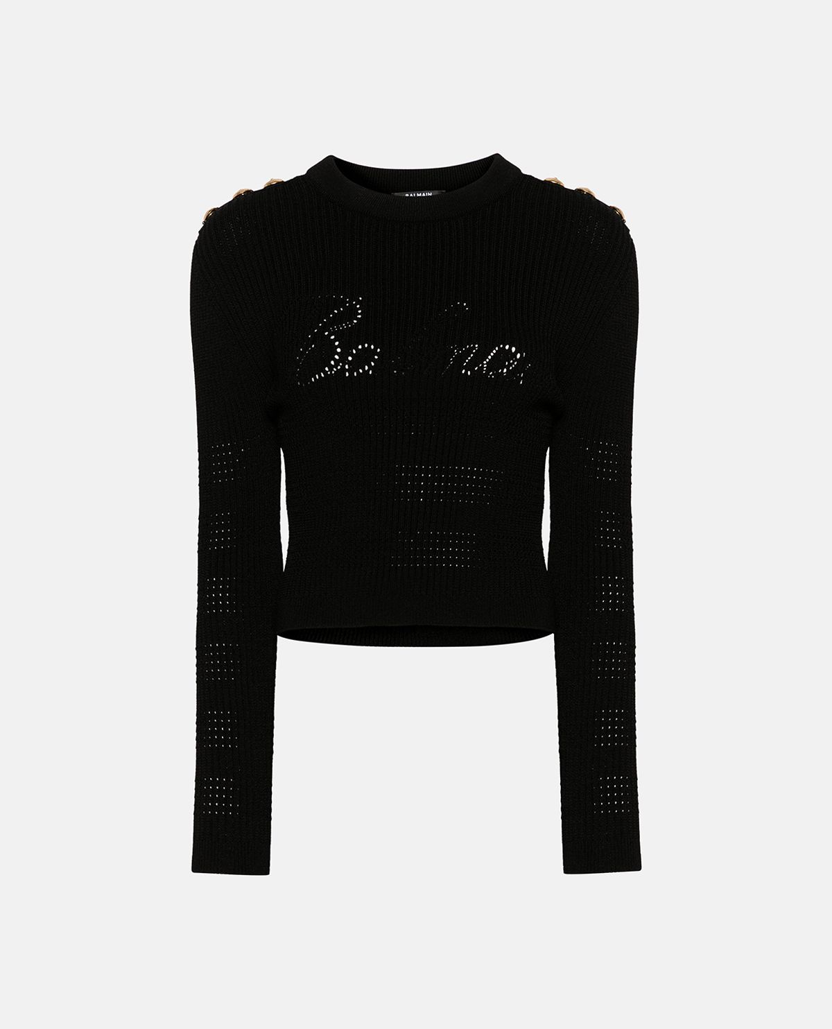 Áo len dệt kim Balmain Signature