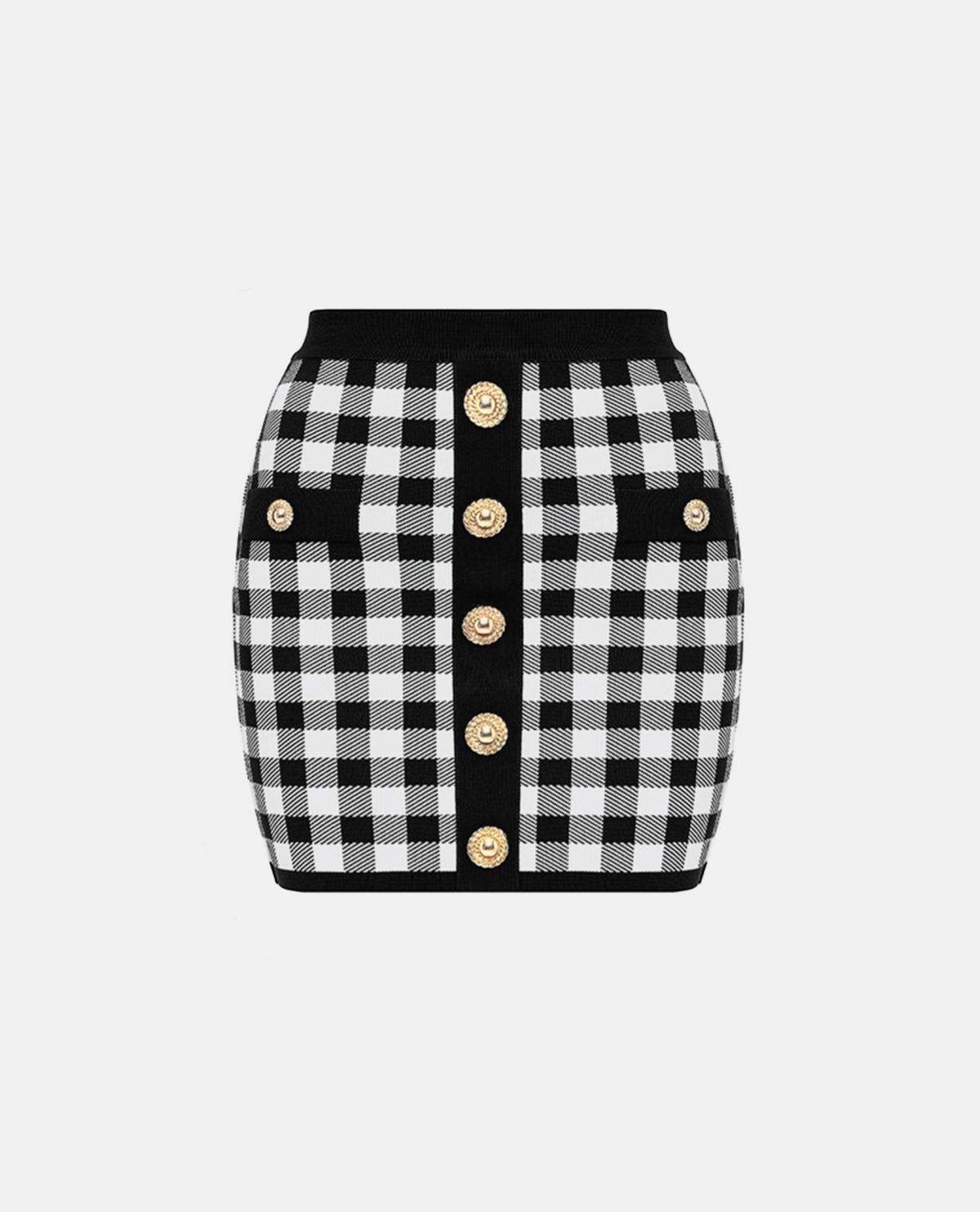 Chân váy ngắn họa tiết gingham