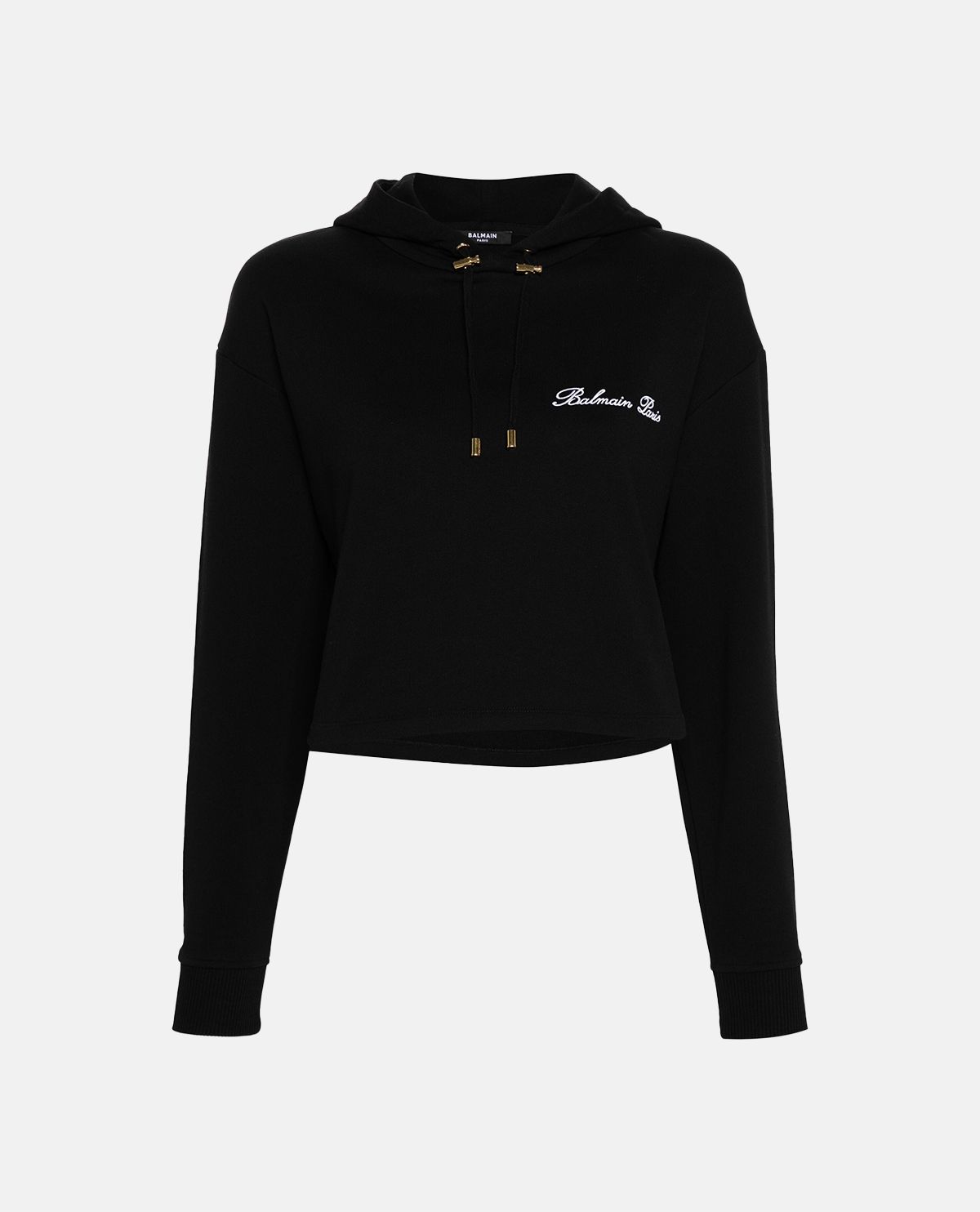 Áo hoodie dáng crop phối logo