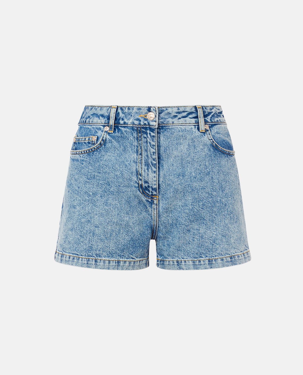 Quần shorts denim wash bạc