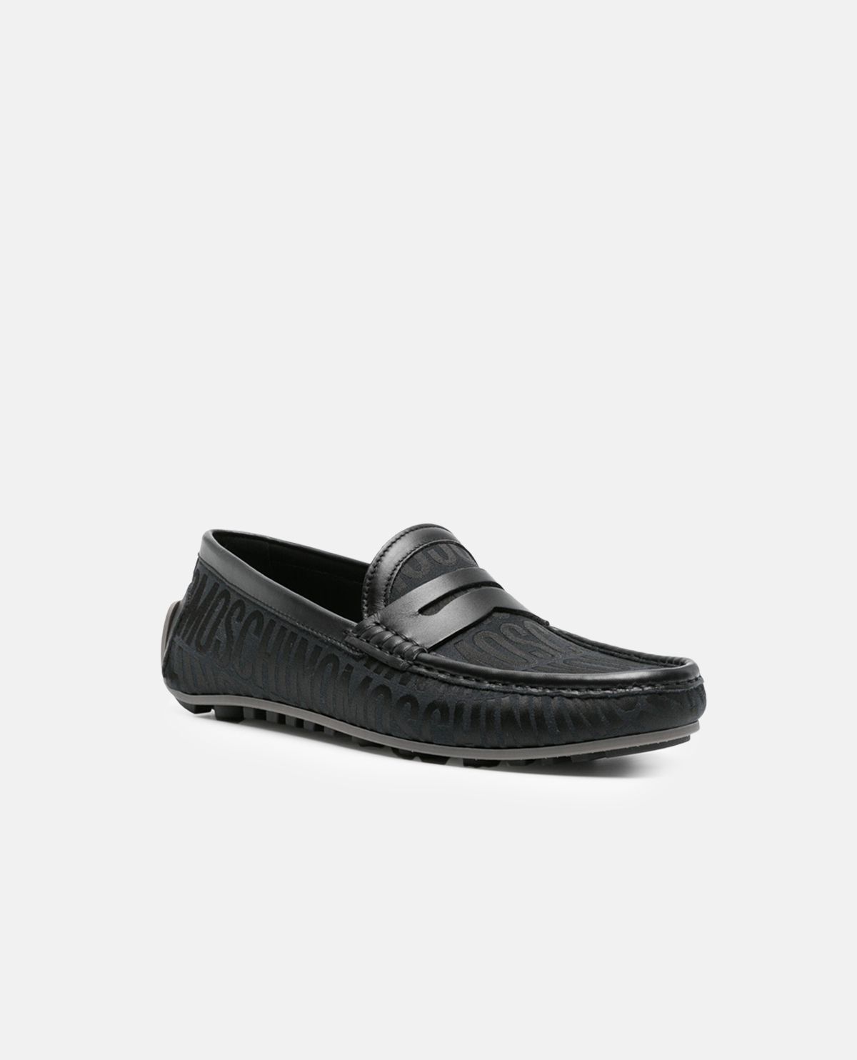 Giày penny loafer họa tiết monogram