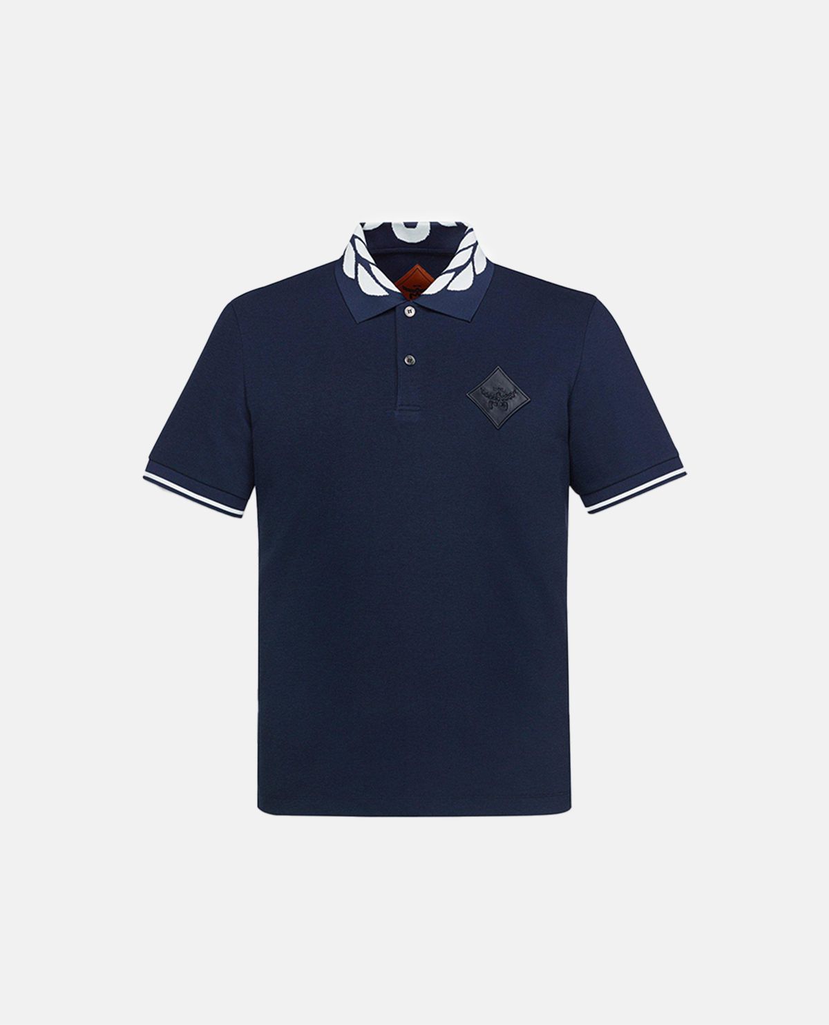 Áo polo piqué phối logo Laurel