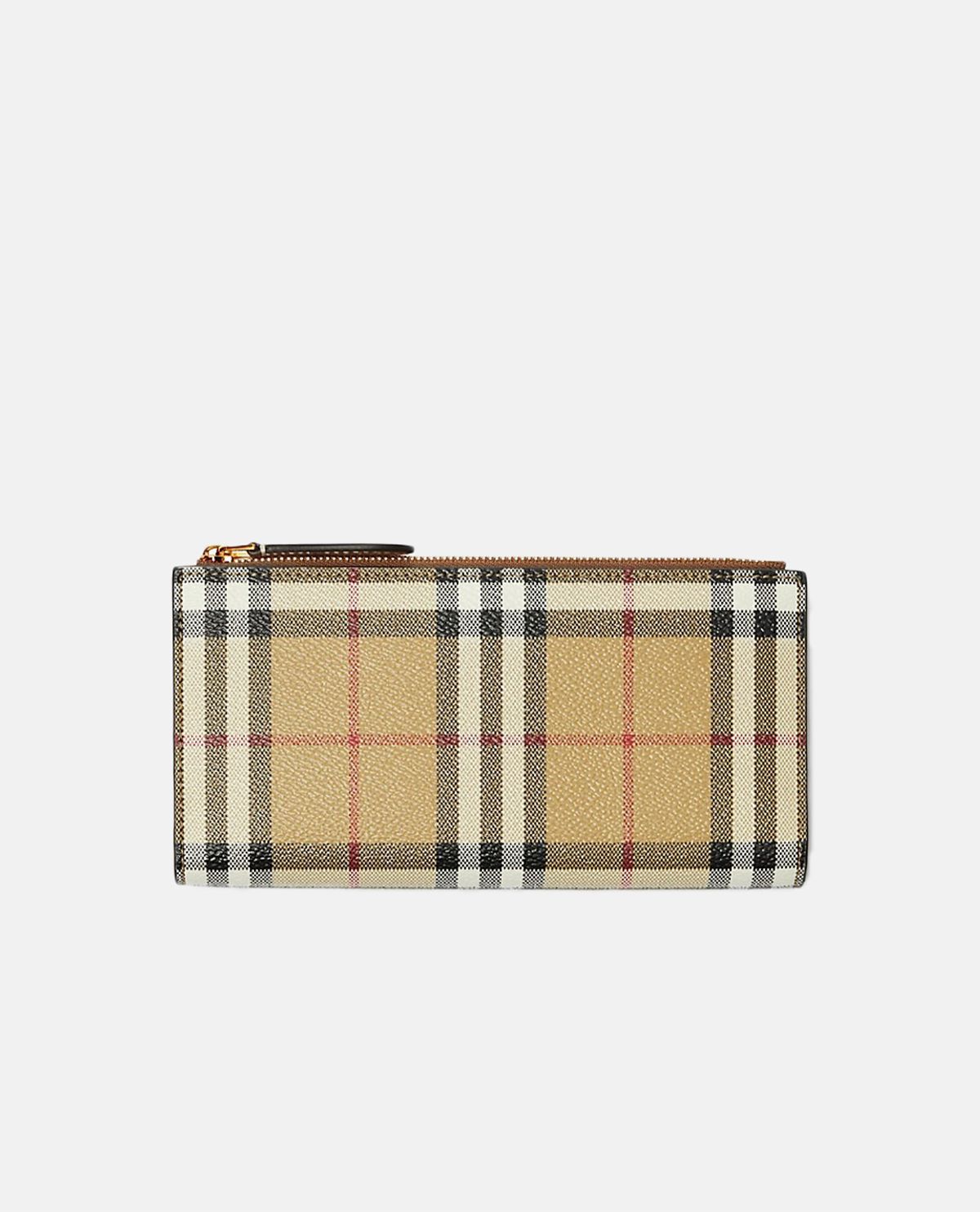 Ví gập họa tiết Burberry Check cỡ lớn