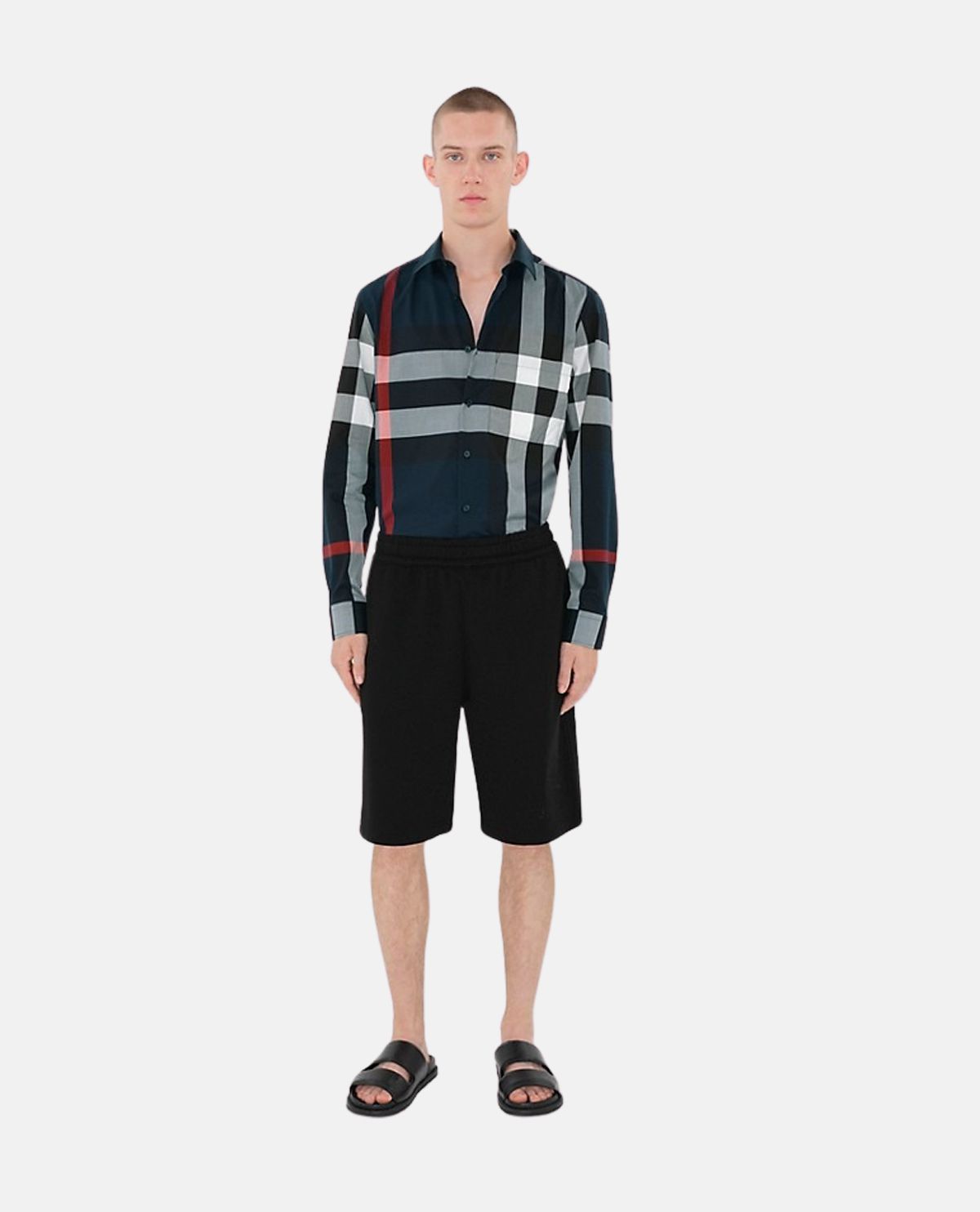 Áo sơ mi cotton họa tiết Burberry Check