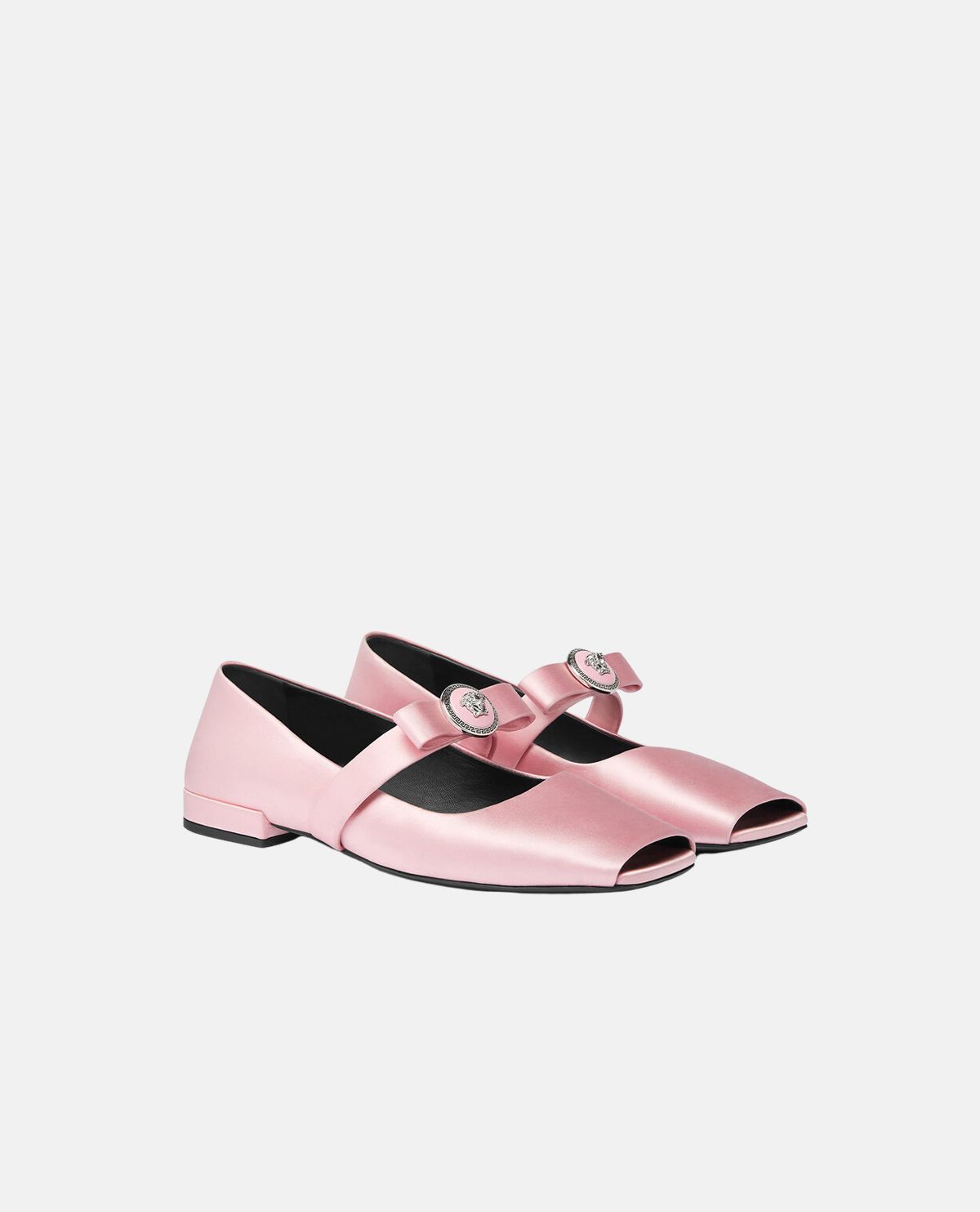 Giày búp bê hở mũi Gianni Ribbon