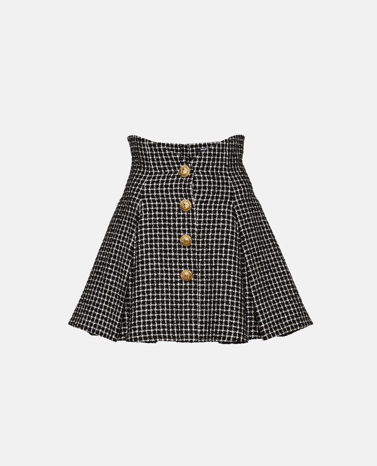 Váy tweed ngắn họa tiết gingham