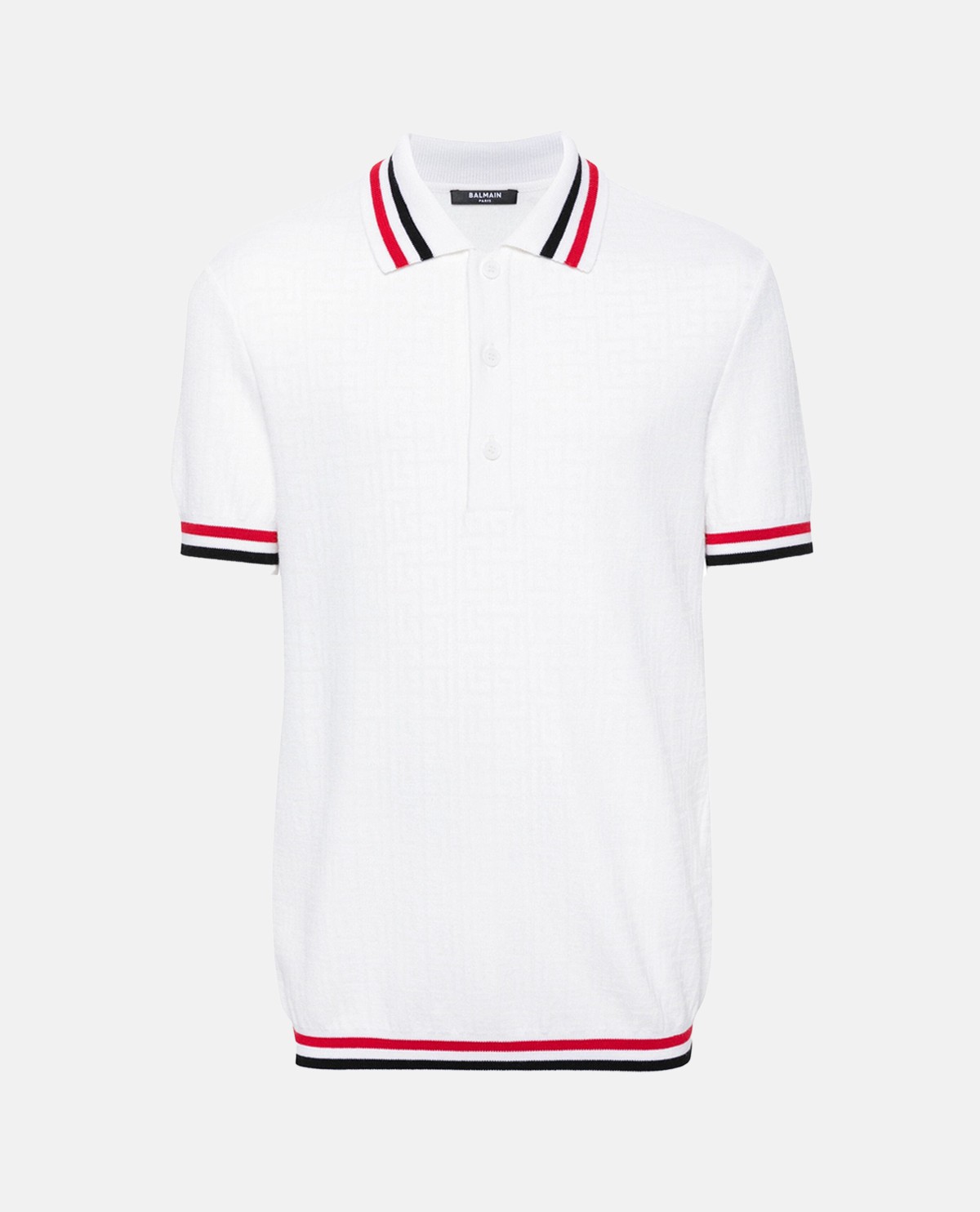 Áo polo monogram dệt kim