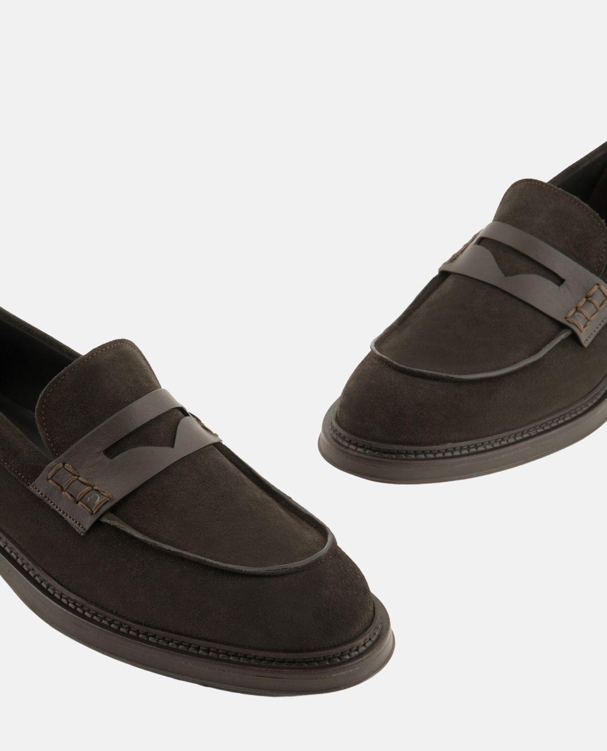 Giày penny loafer da lộn