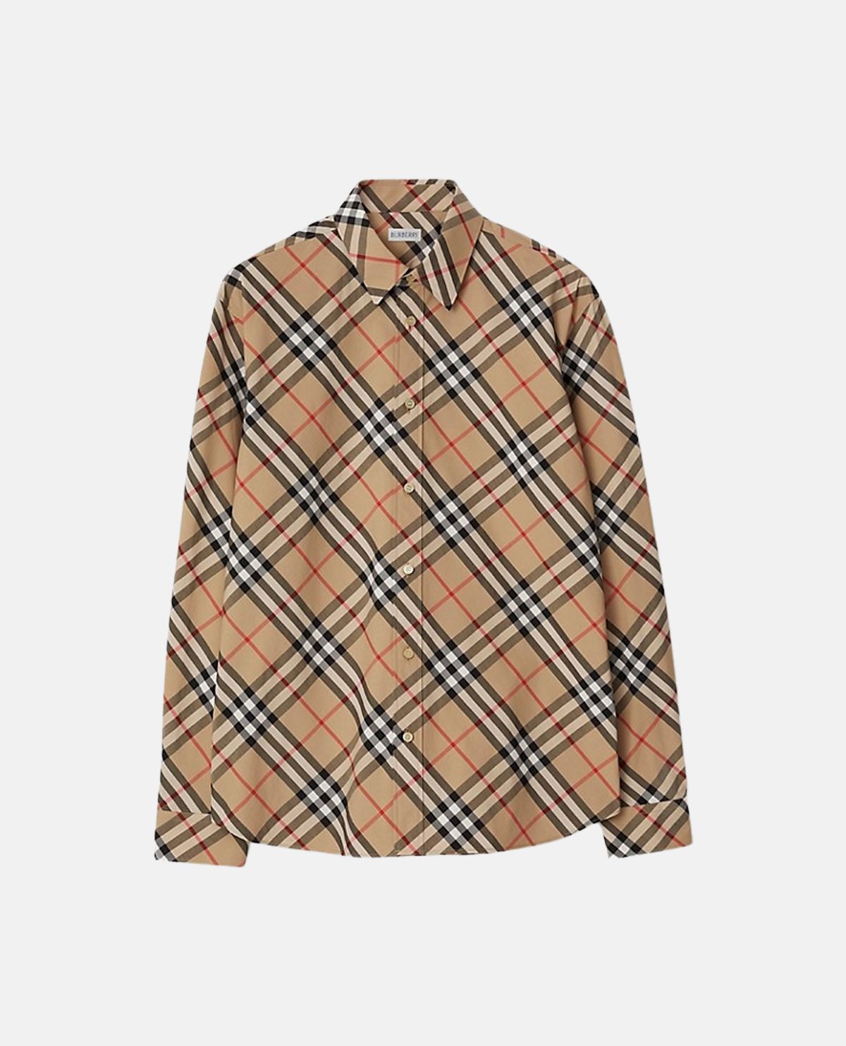 Áo sơ mi cotton họa tiết Burberry Check