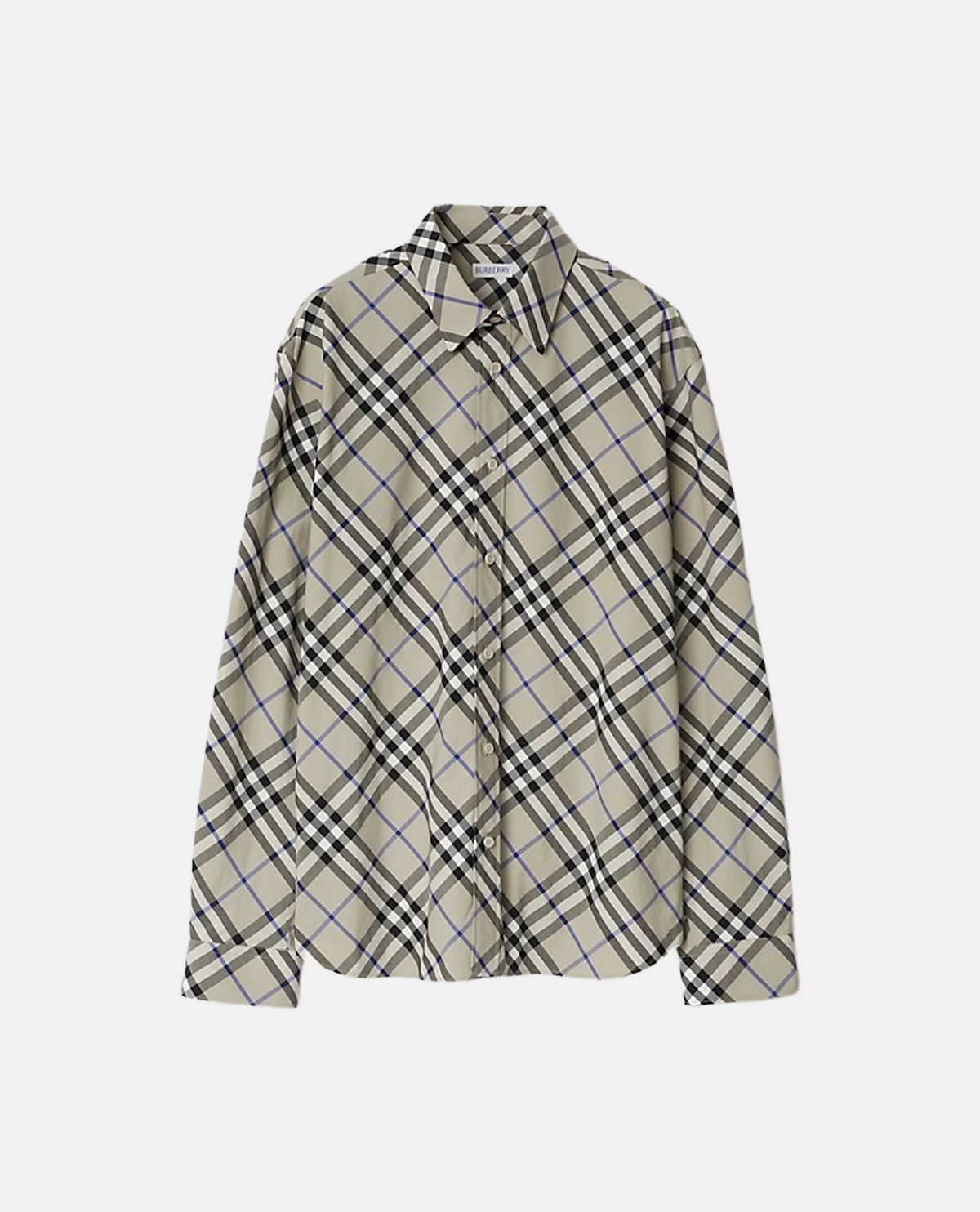 Áo sơ mi cotton họa tiết Burberry Check