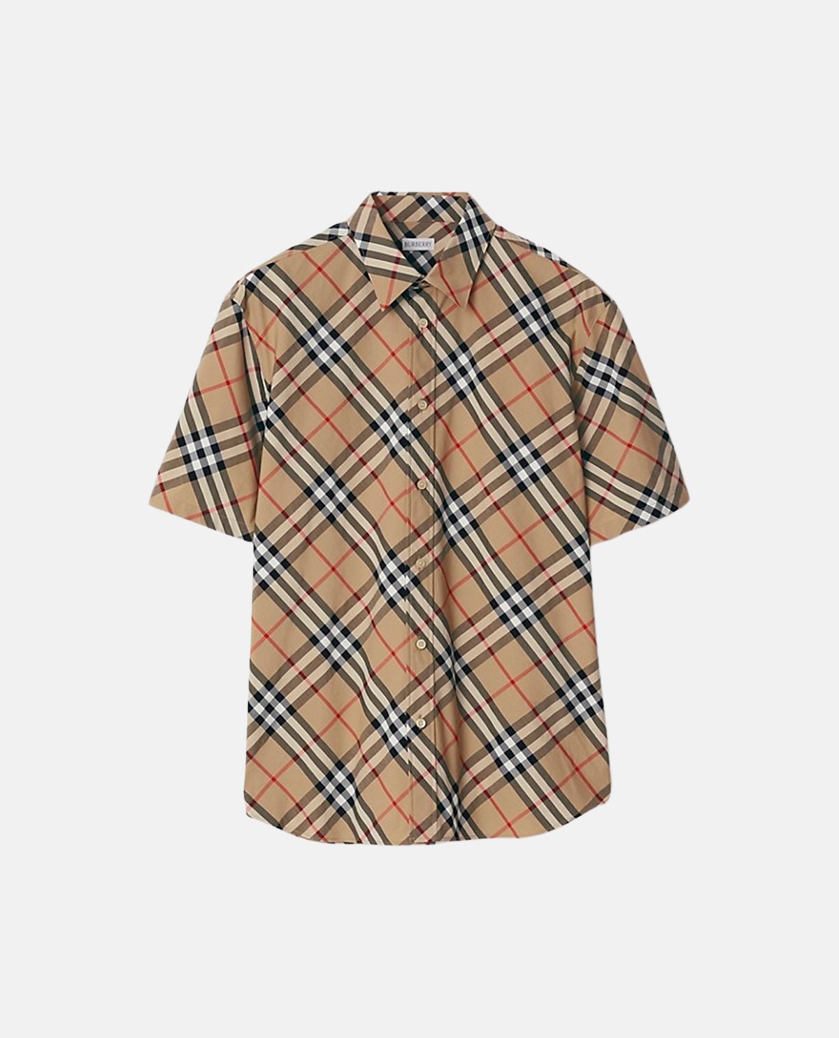 Áo sơ mi cotton họa tiết Burberry Check