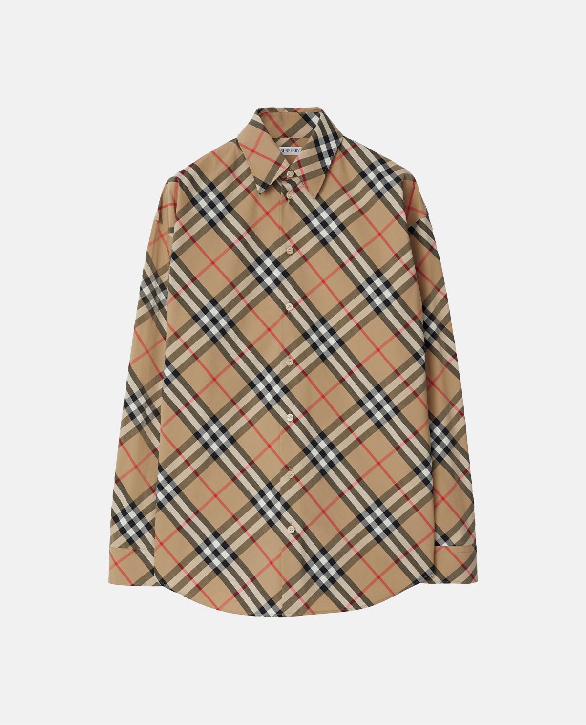 Áo sơ mi cotton họa tiết Burberry Check