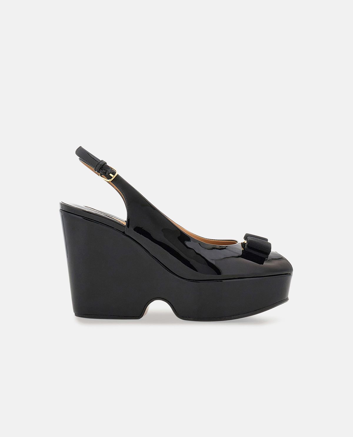 Giày slingback platform đính nơ Vara