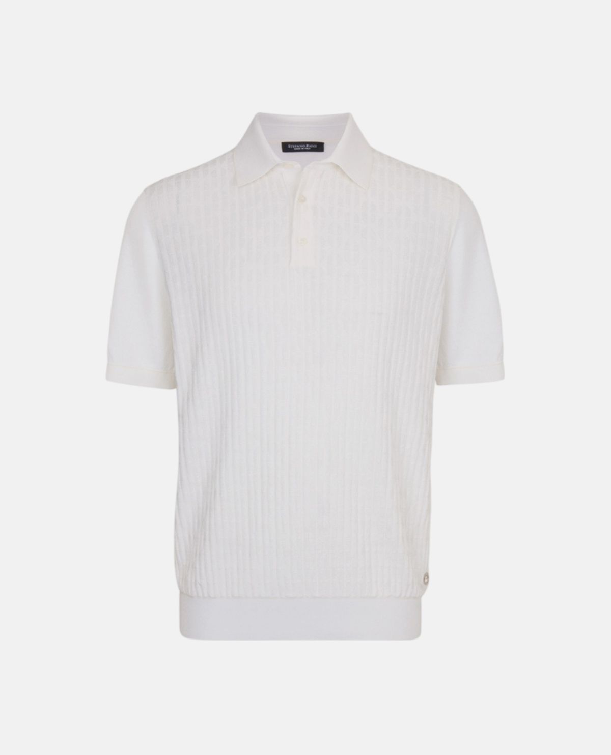 Áo polo dệt kim vân nổi