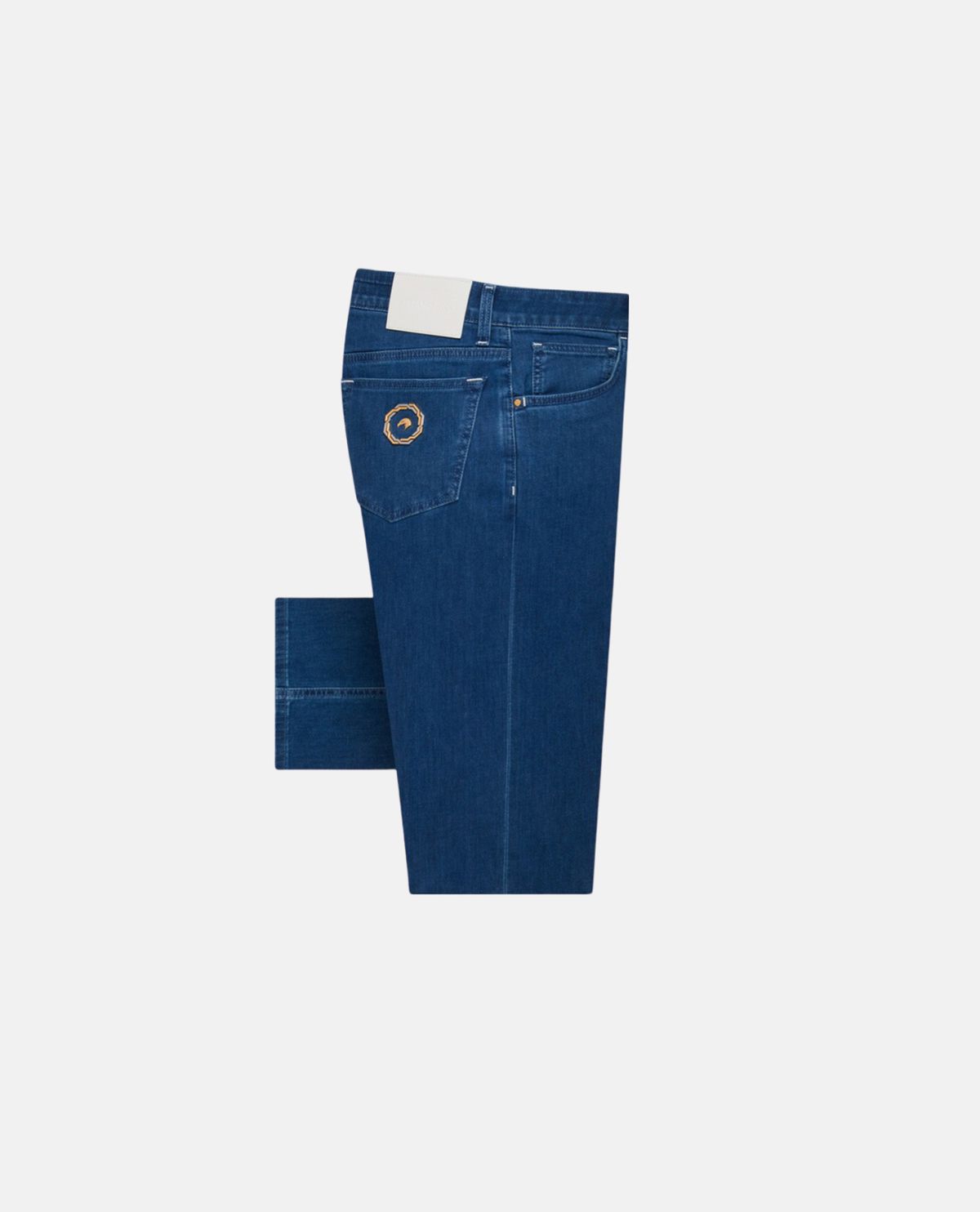 Quần jeans dáng suông phối logo