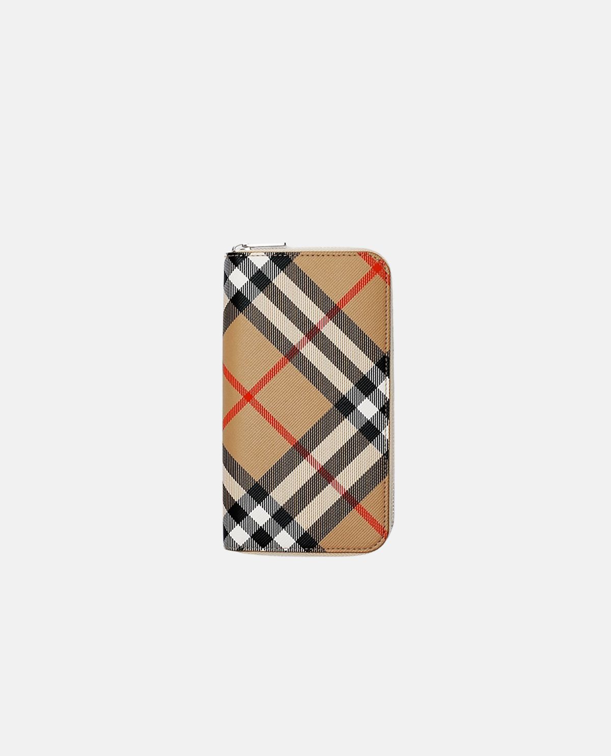 Ví khóa kéo họa tiết Burberry Check