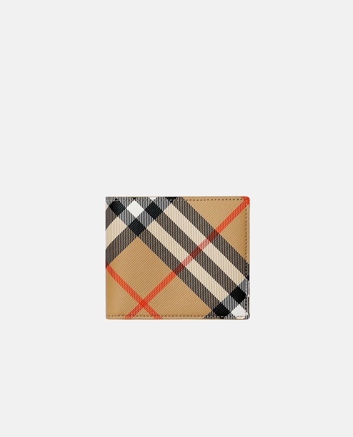 Ví gập họa tiết Burberry Check