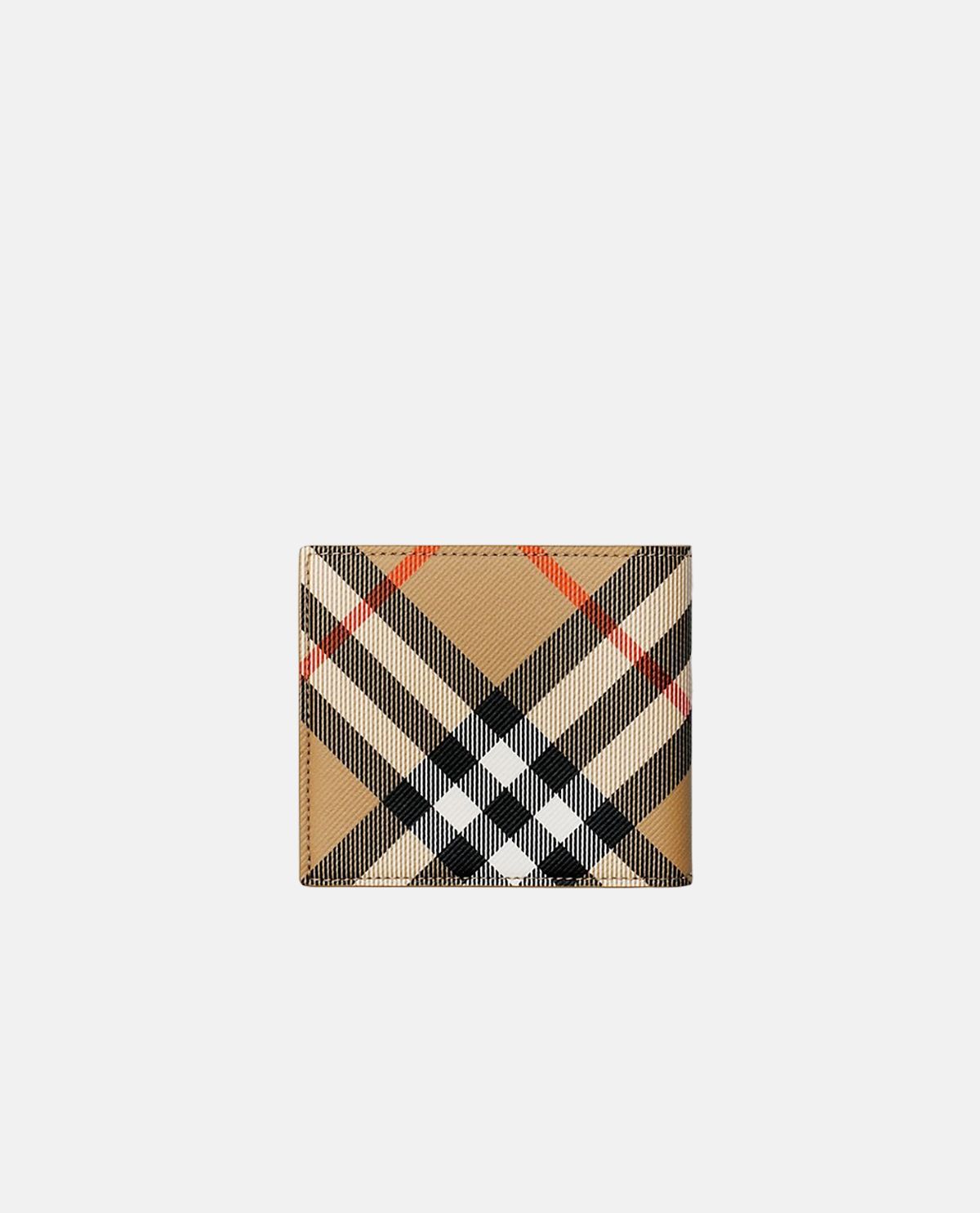 Ví gập họa tiết Burberry Check