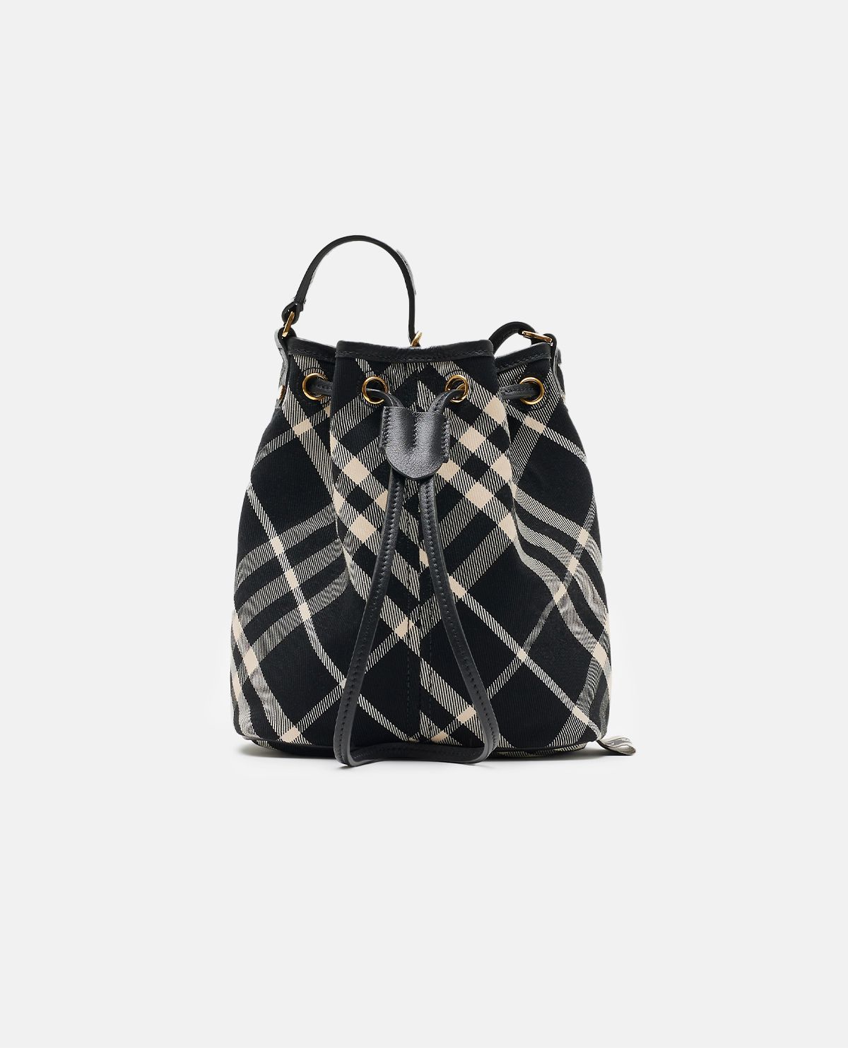 Túi bucket cỡ nhỏ họa tiết Burberry Check