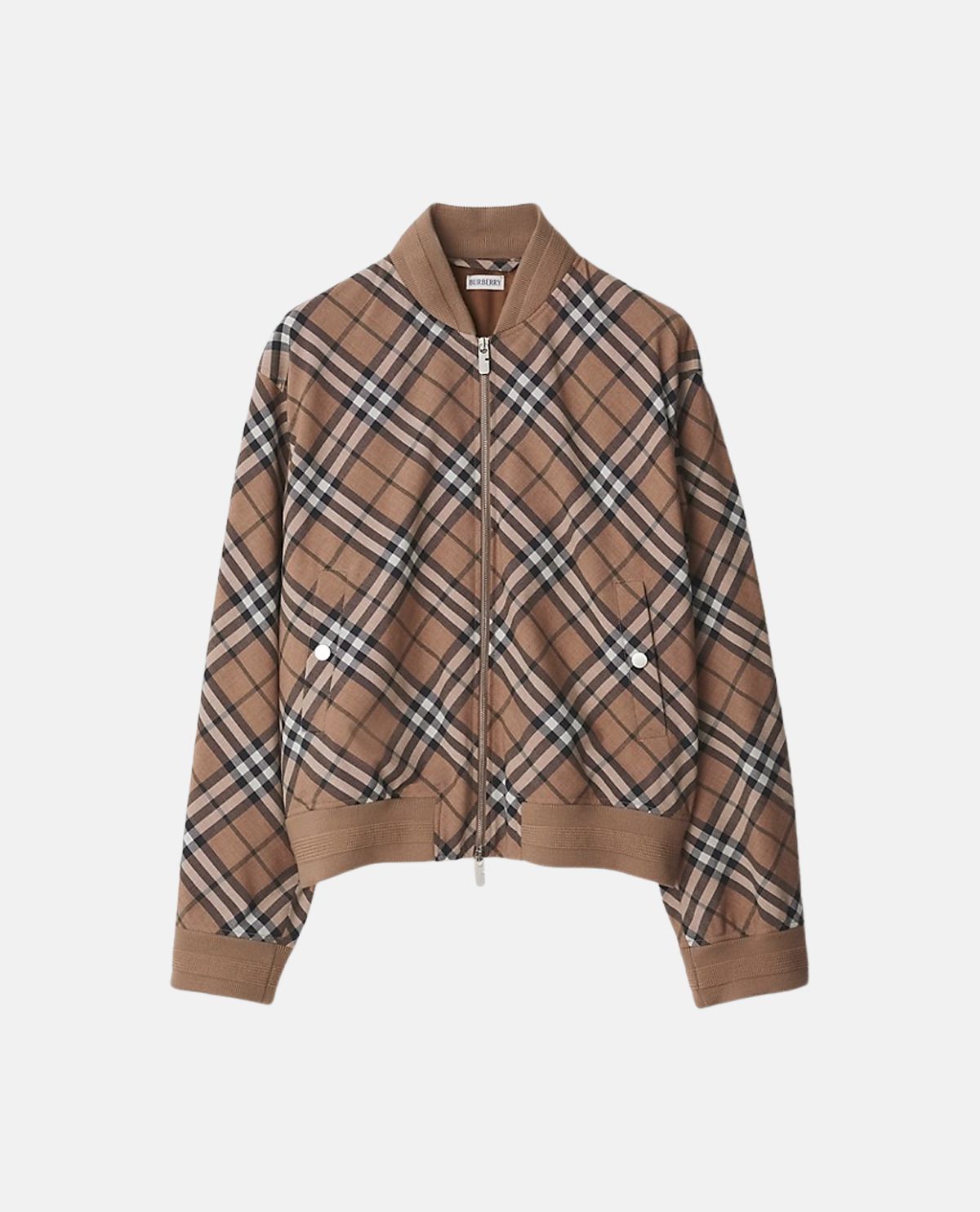 Áo khoác Harrington họa tiết Burberry Check