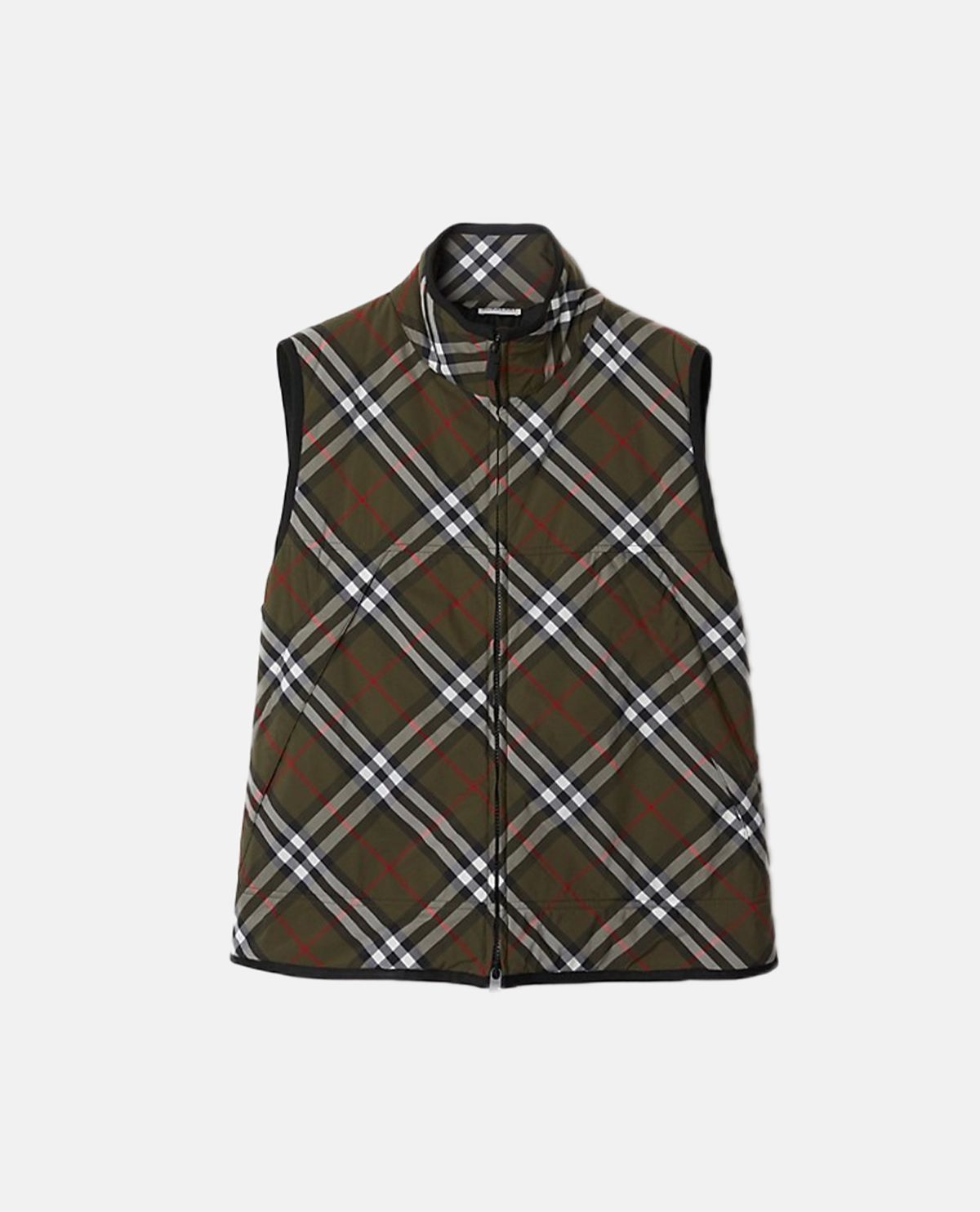 Áo gilet họa tiết Burberry Check