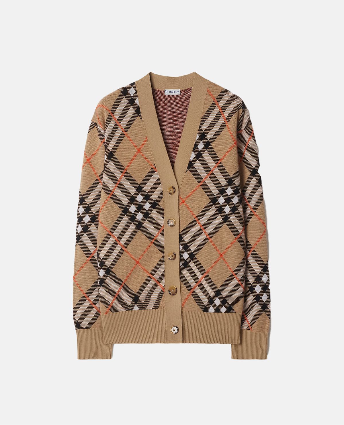 Áo cardigan họa tiết Burberry Check