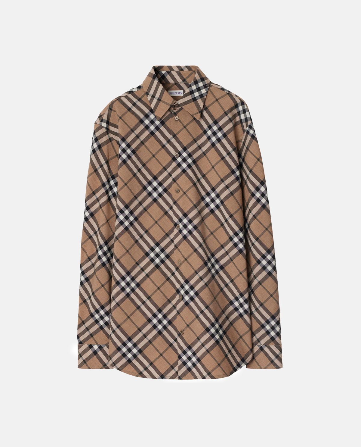 Áo sơ mi len họa tiết Burberry Check