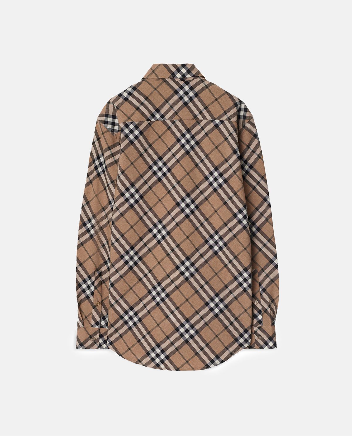 Áo sơ mi len họa tiết Burberry Check