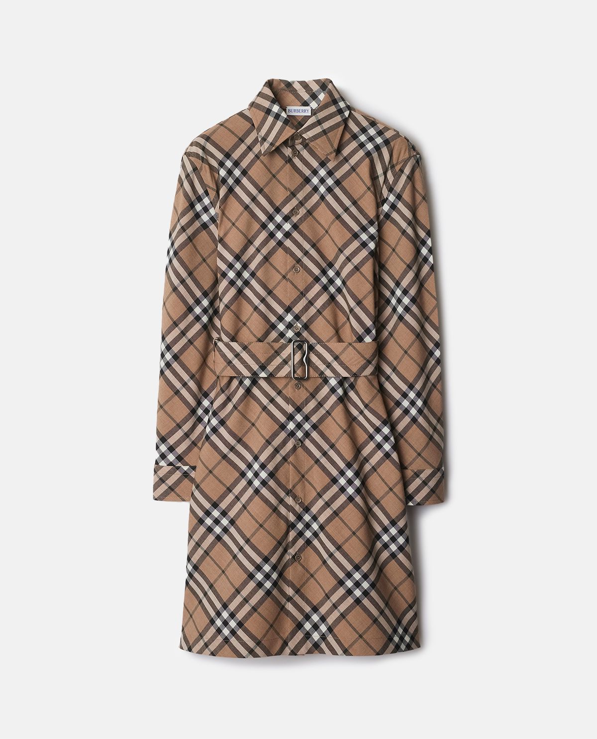 Đầm sơ mi họa tiết Burberry Check