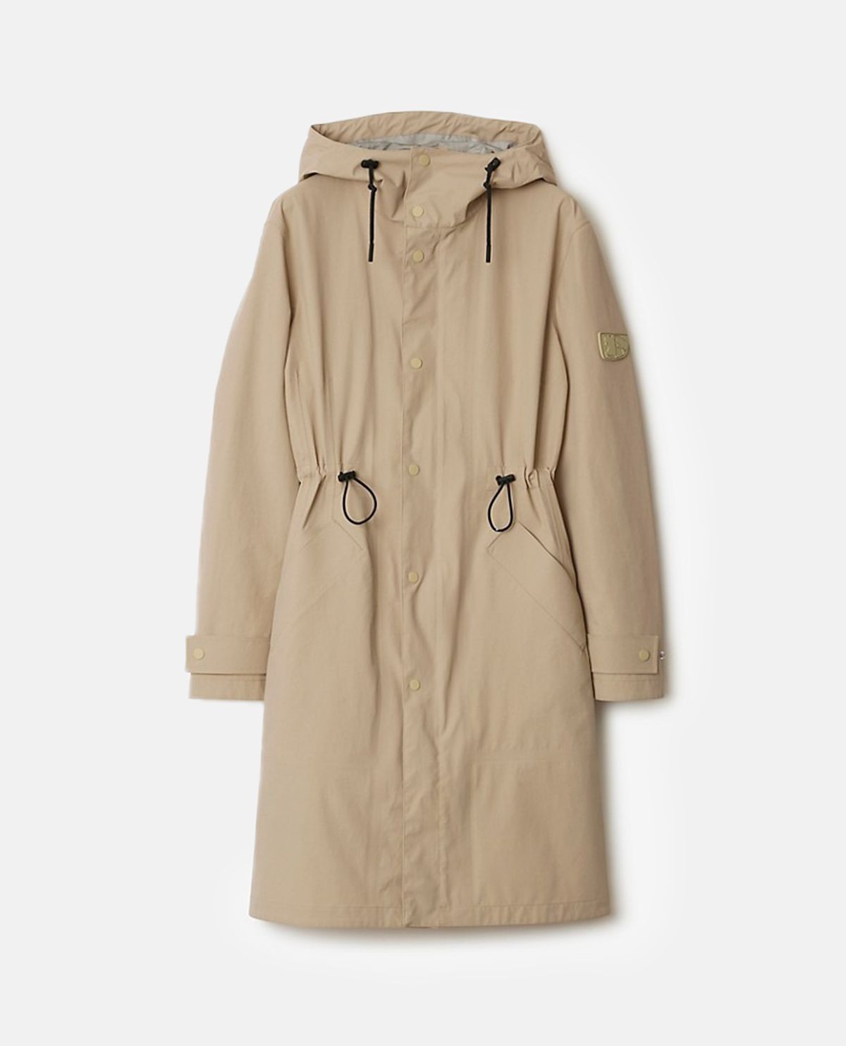 Áo khoác parka nylon dáng dài