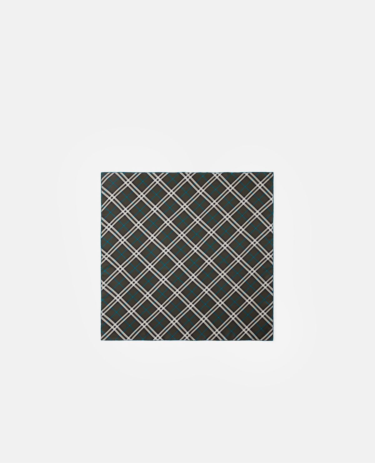 Khăn lụa vuông họa tiết Burberry Check