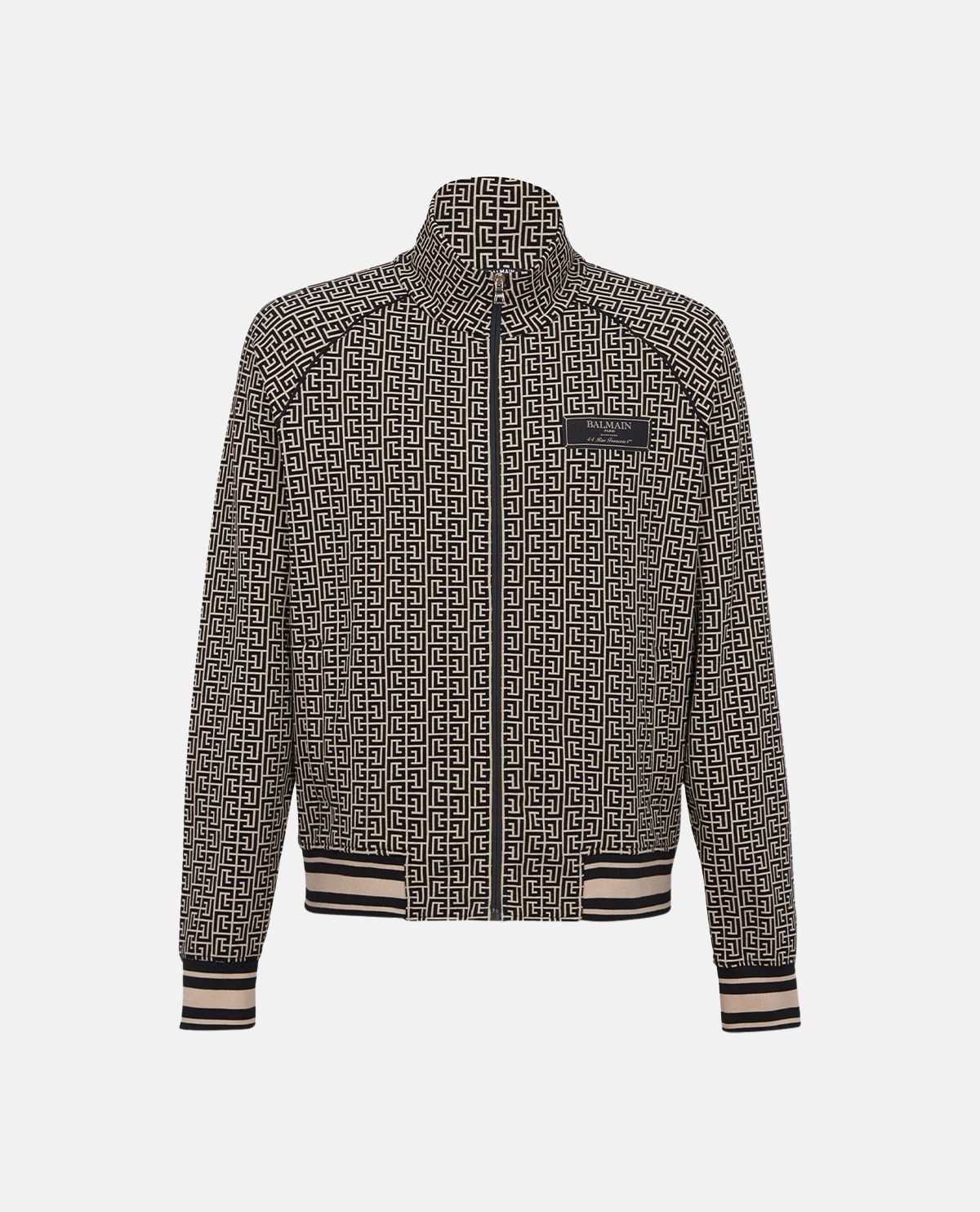 Áo khoác bomber họa tiết monogram