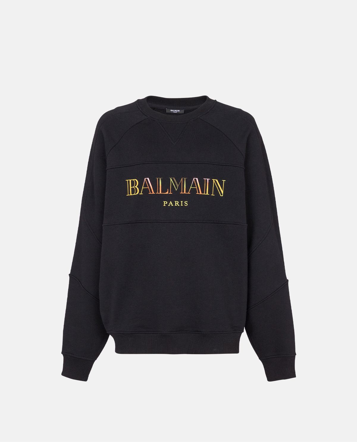 Áo nỉ dáng rộng thêu logo Balmain vintage