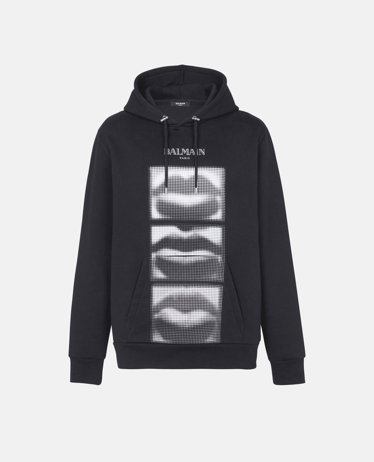 Áo hoodie họa tiết Balmain Lips vintage