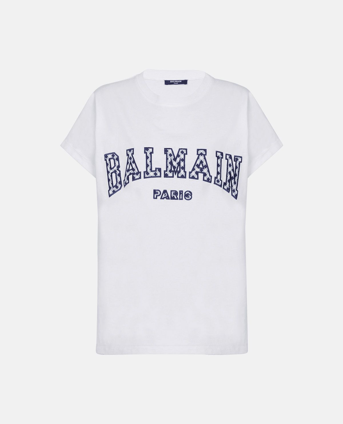 Áo thun phối logo Bamain Paris gingham