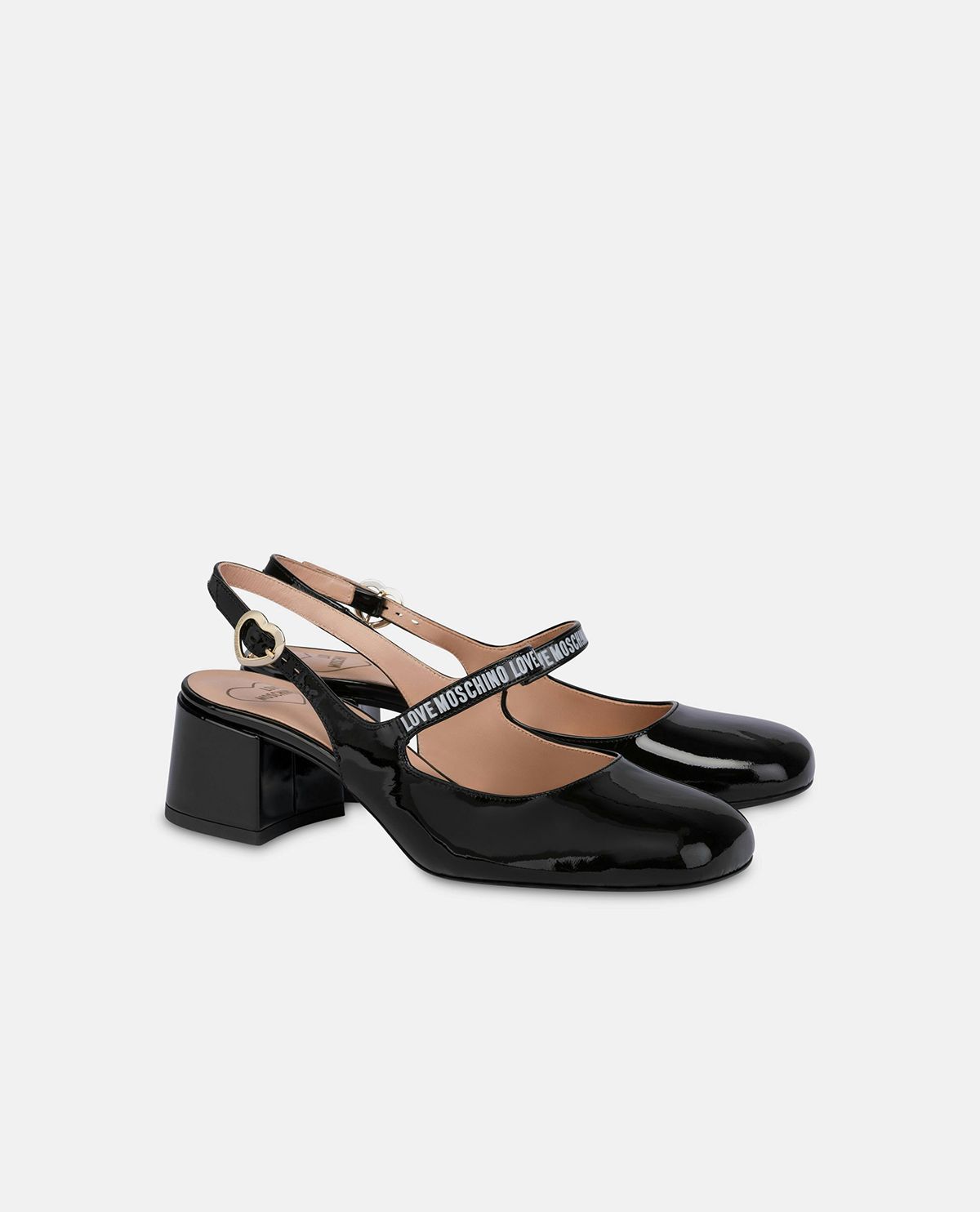 Giày slingback Mary Jane da bóng