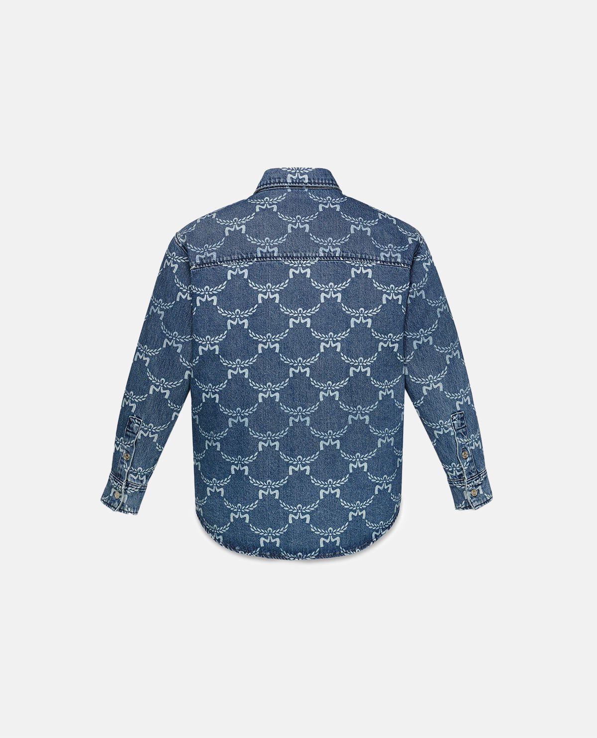 Áo sơ mi denim họa tiết monogram Lauretos