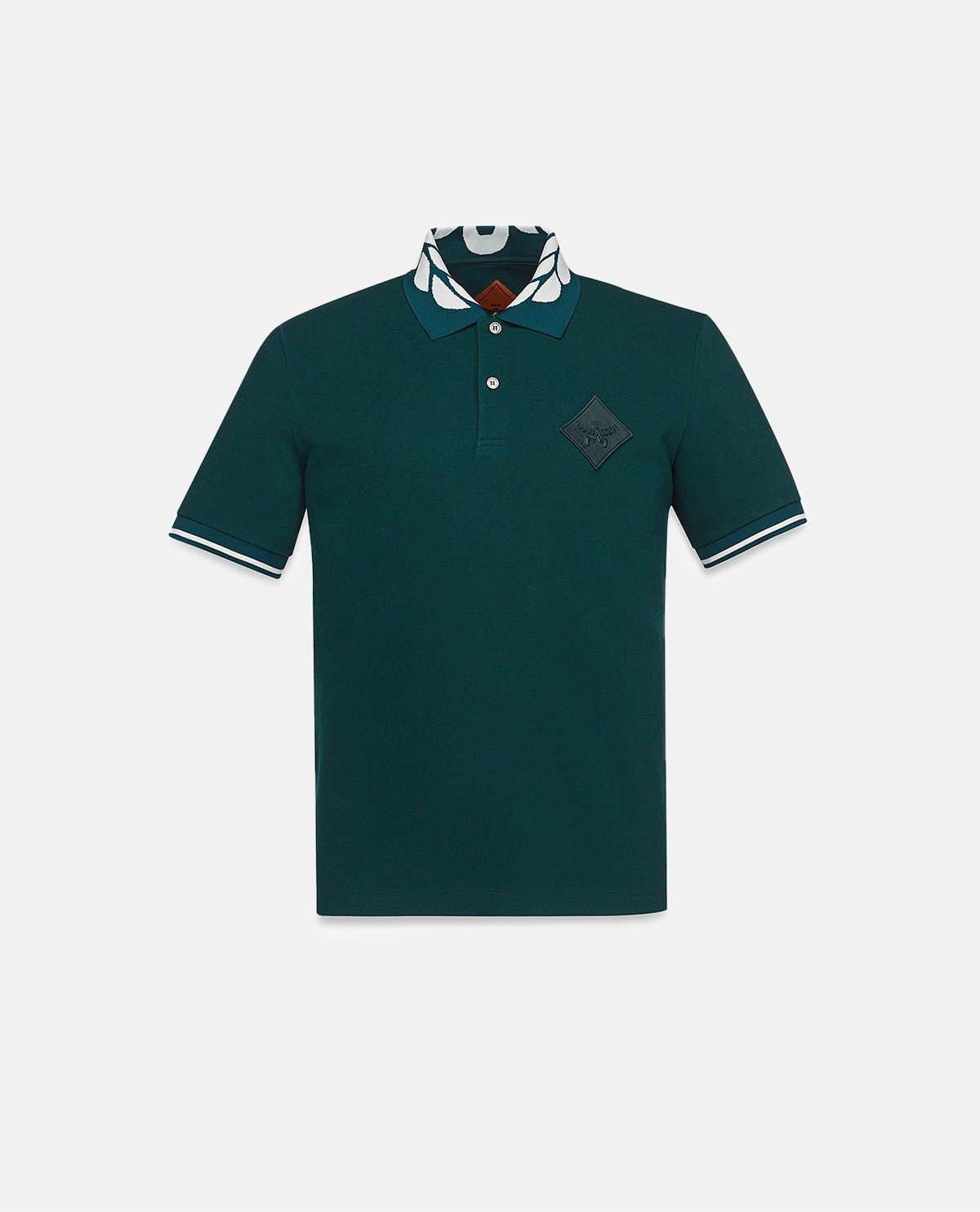 Áo polo piqué phối logo Laurel