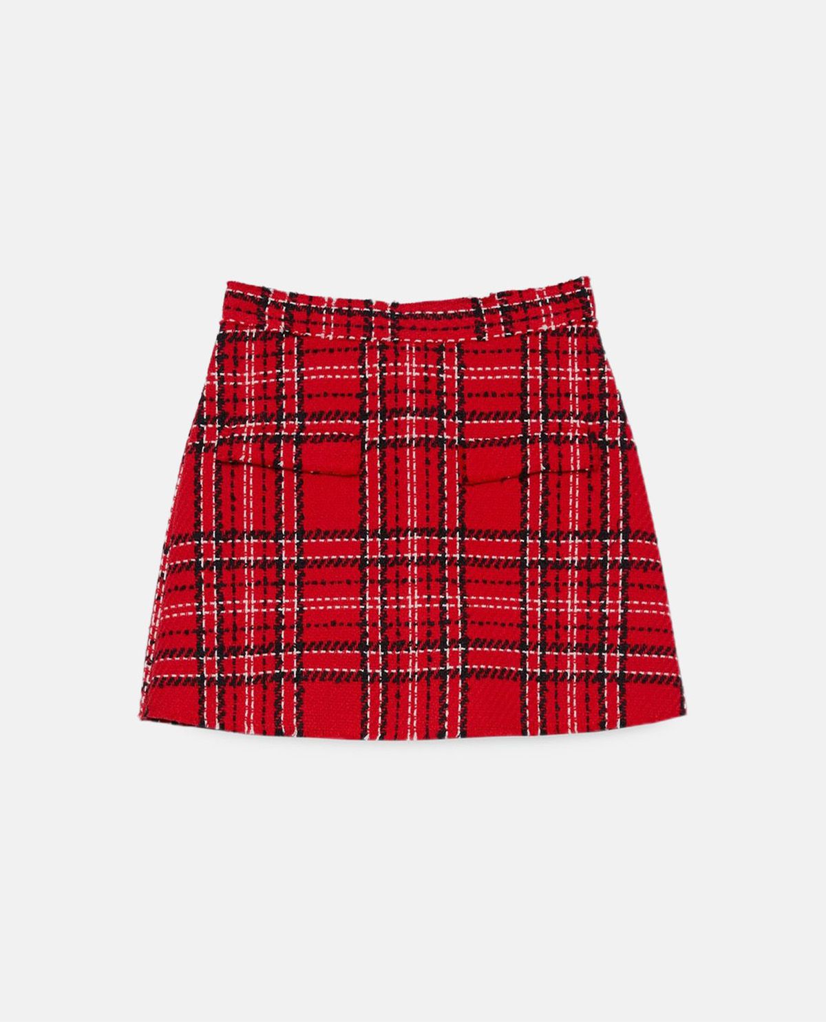 Váy quần vải tweed họa tiết tartan
